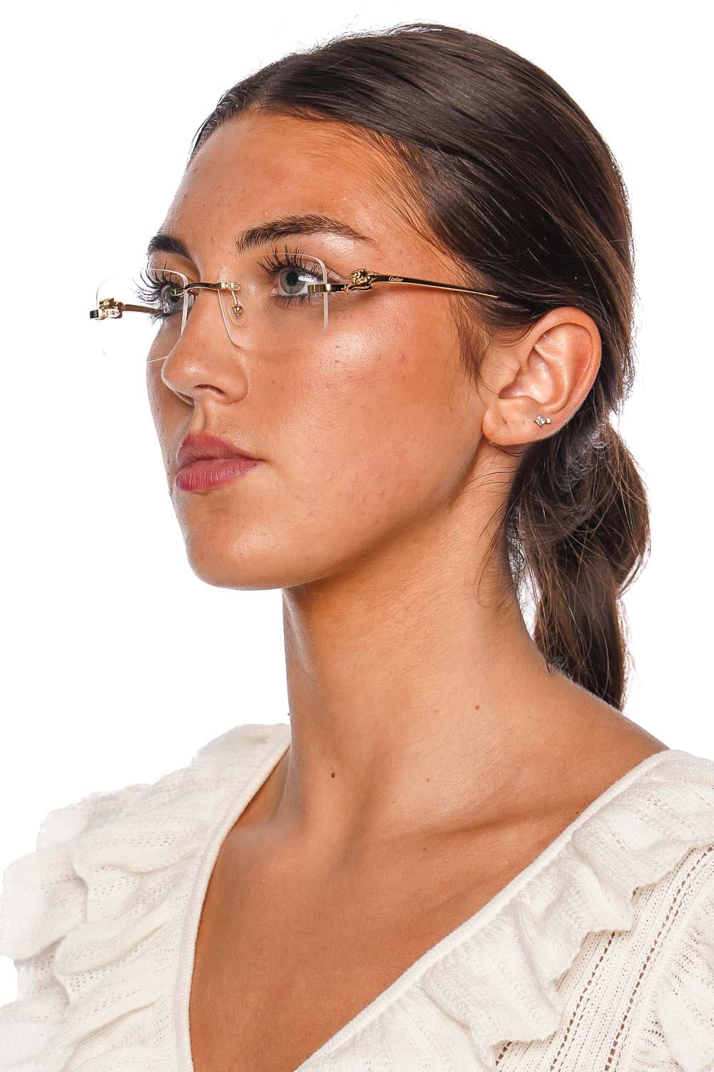 Cartier Eyewear Cartier Frameless Clear Eyeglasses