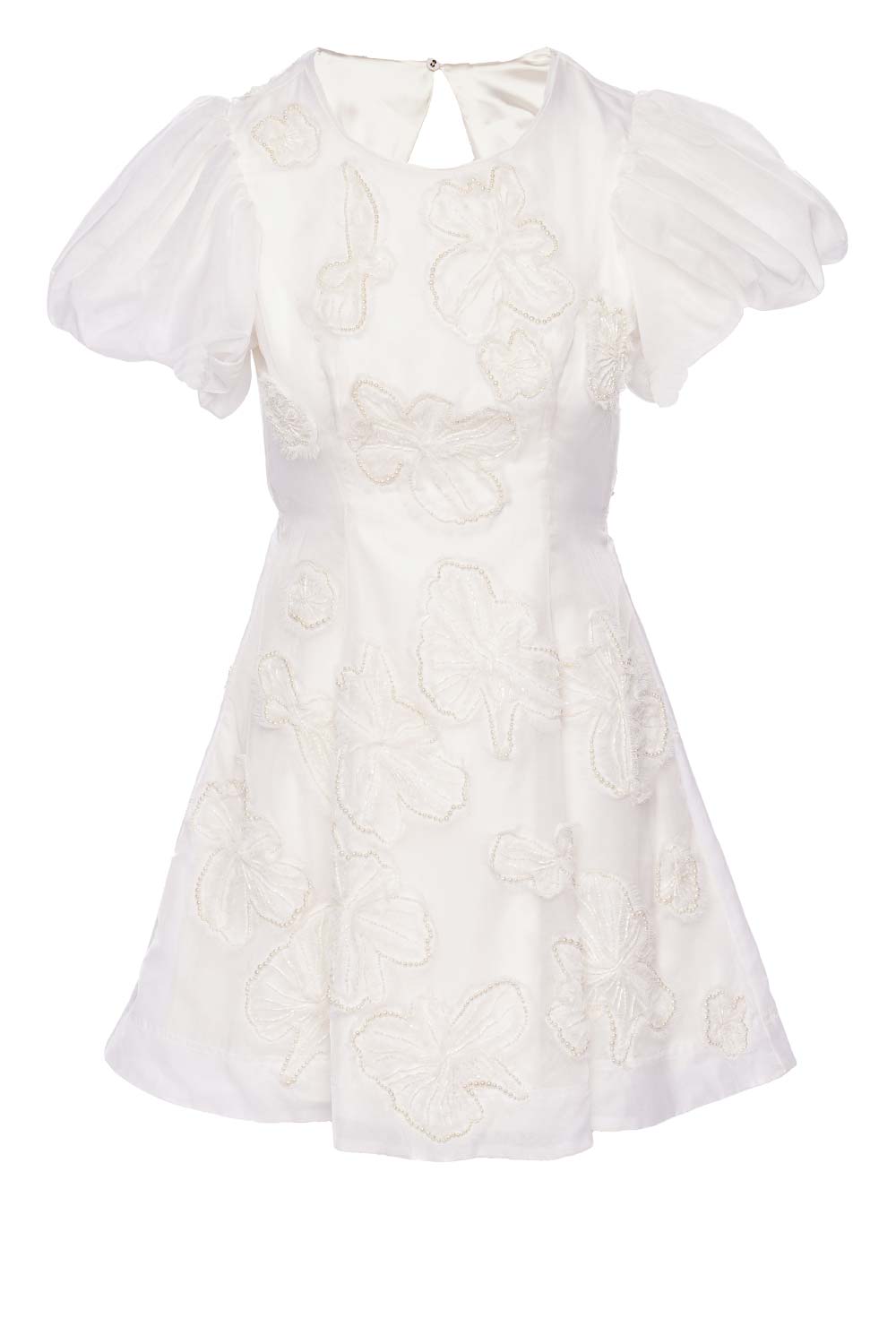 Aje. Vera Beaded Flower Mini Dress