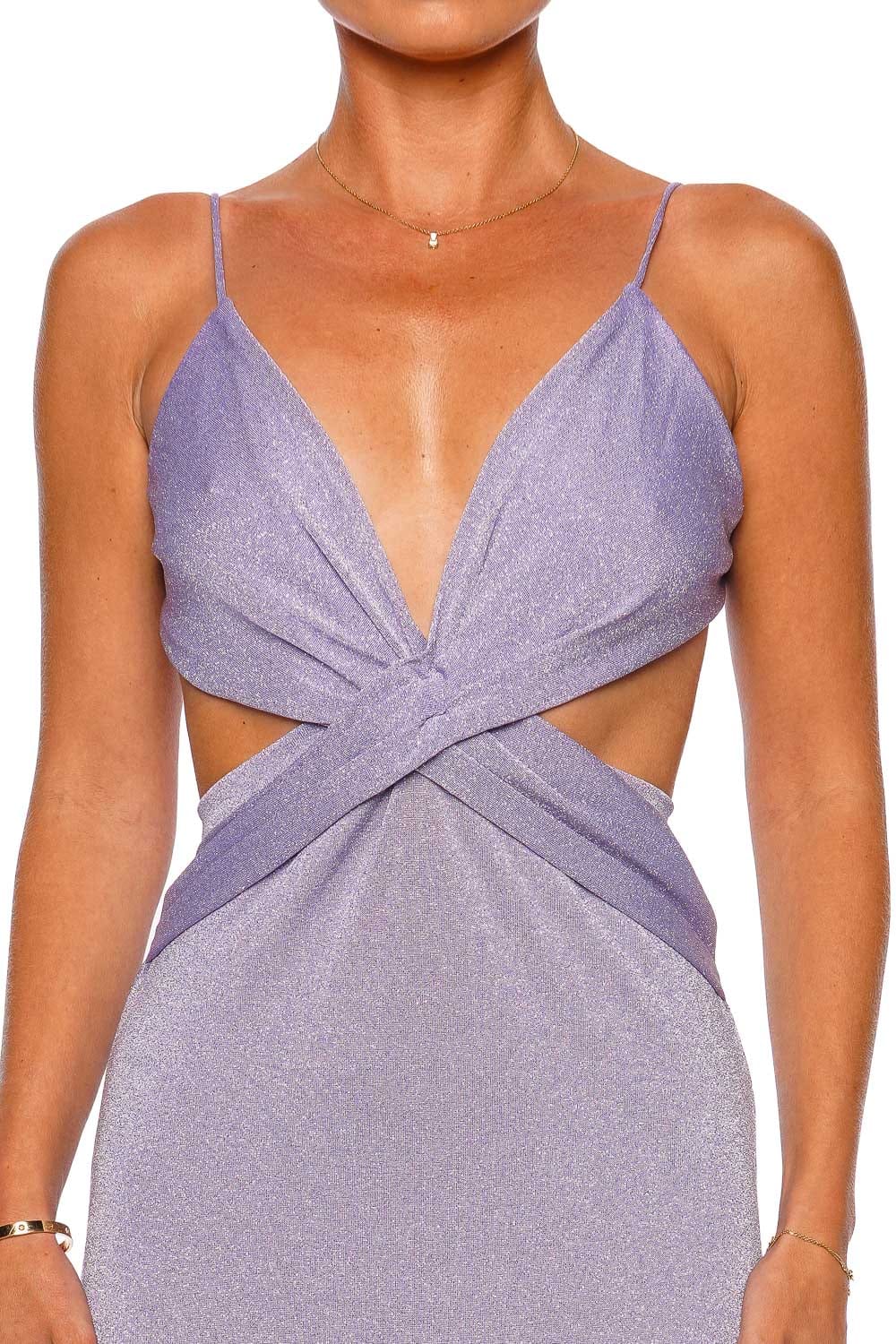 BAOBAB Arlett Lavender Cut Out Maxi Dress