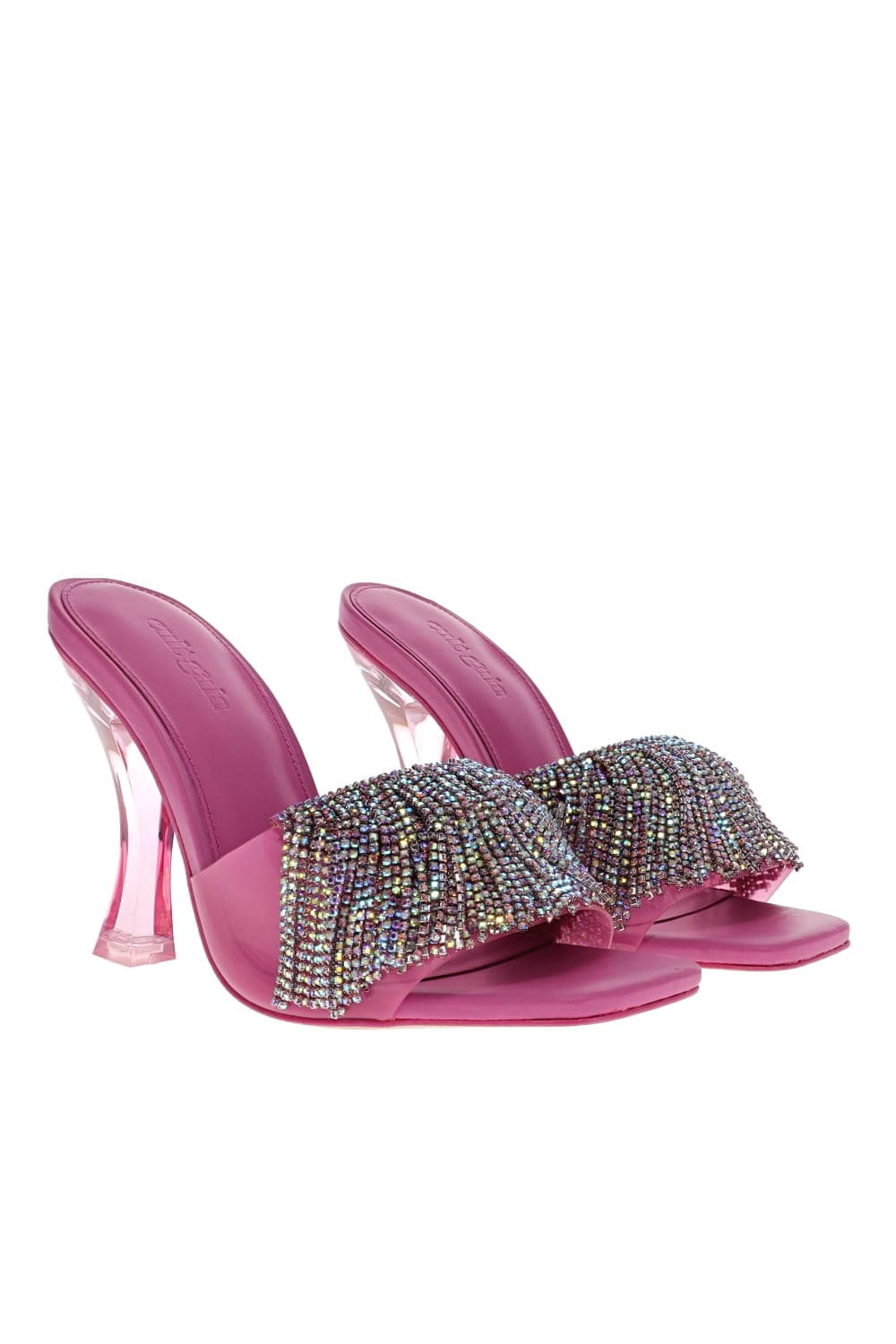 Cult Gaia Lana Calliandra Crystal Tasseled Sandals
