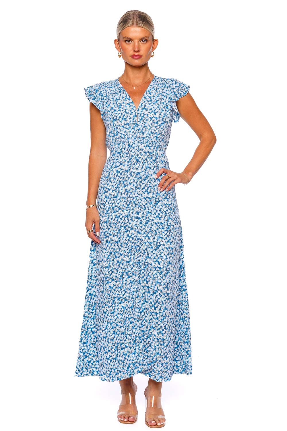 Faithfull The Brand Magdelena Elka Floral Midi Dress