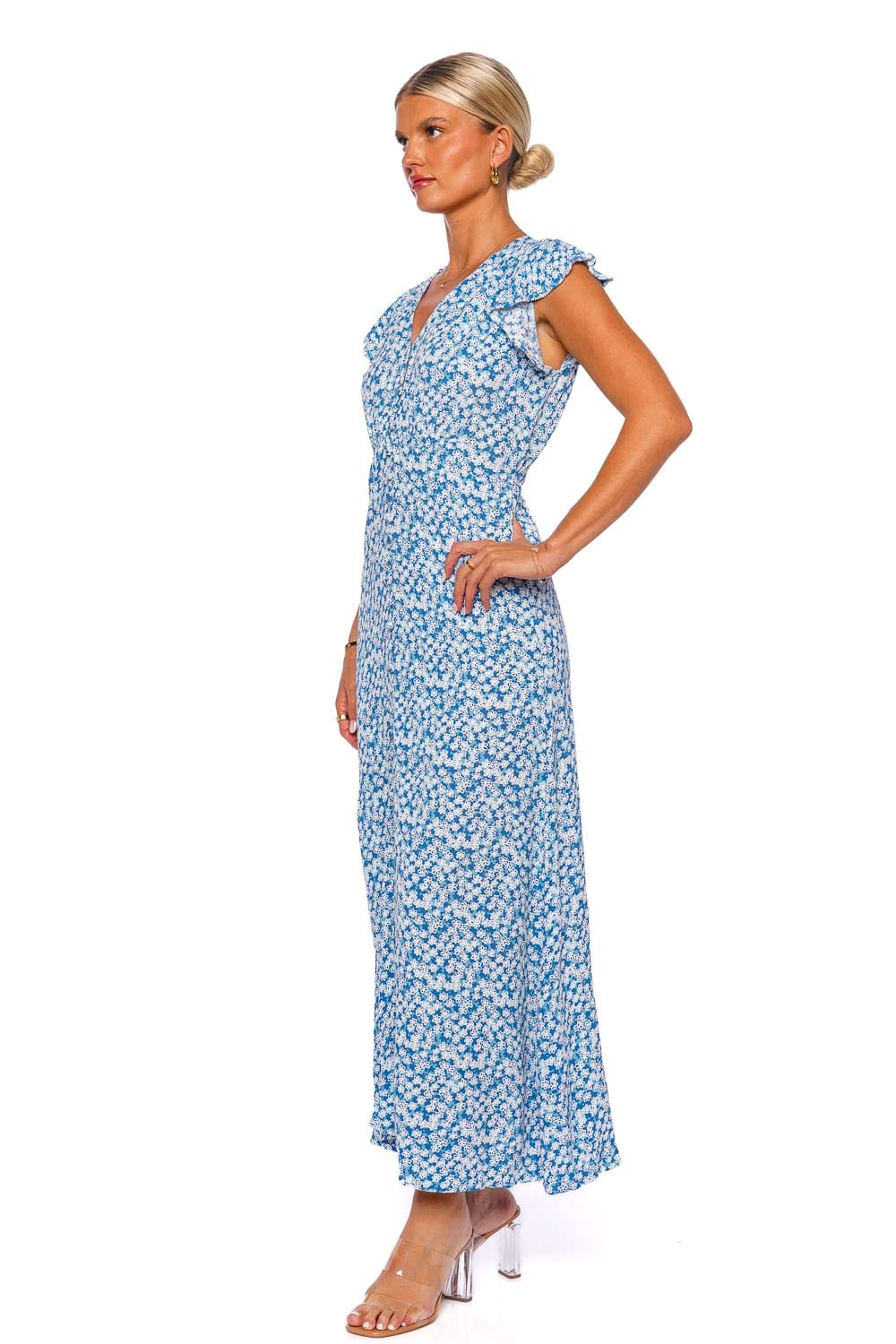 Faithfull The Brand Magdelena Elka Floral Midi Dress
