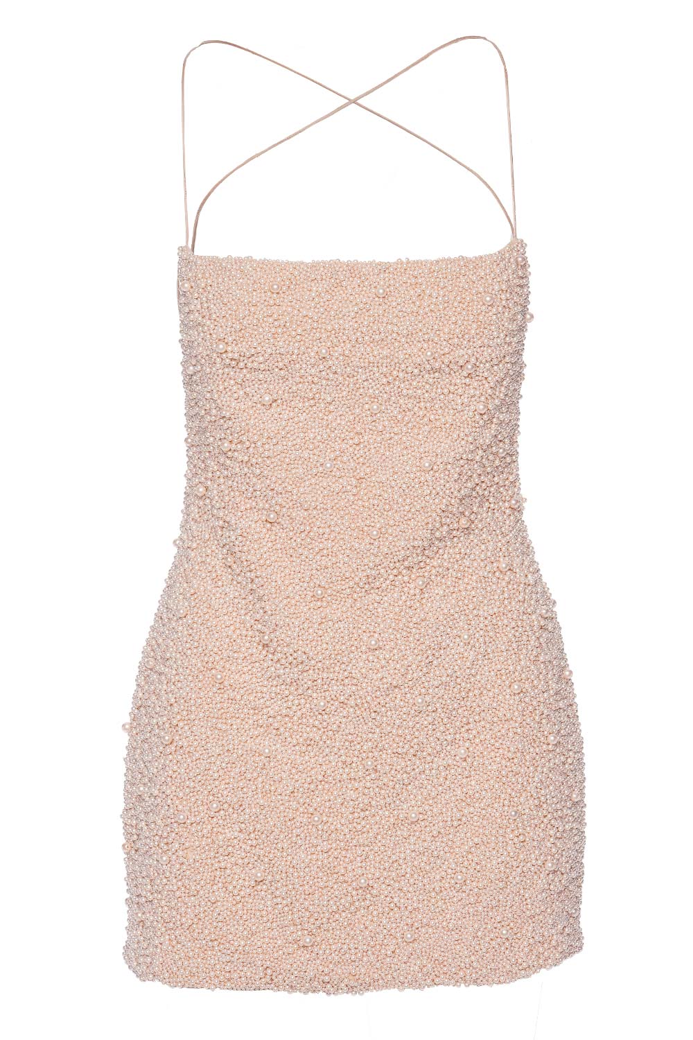 Retrofête Marin Dusty Peach Pearl Mini Dress