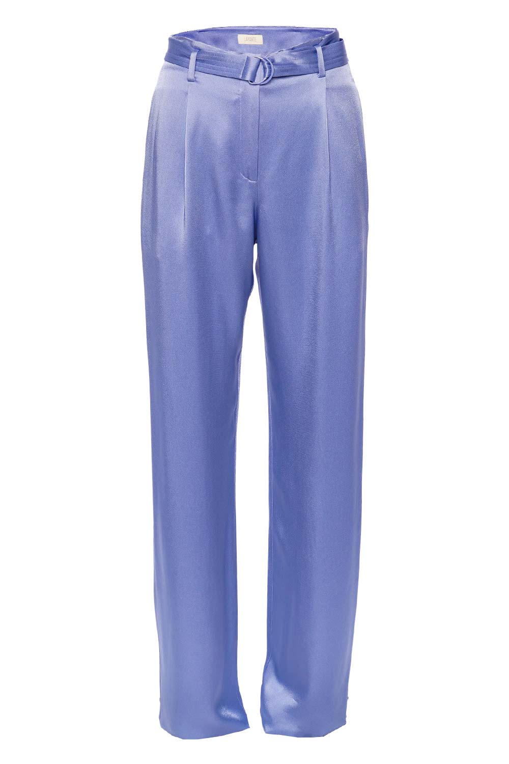 LAPOINTE Doubleface Satin High Waisted Belted Pants