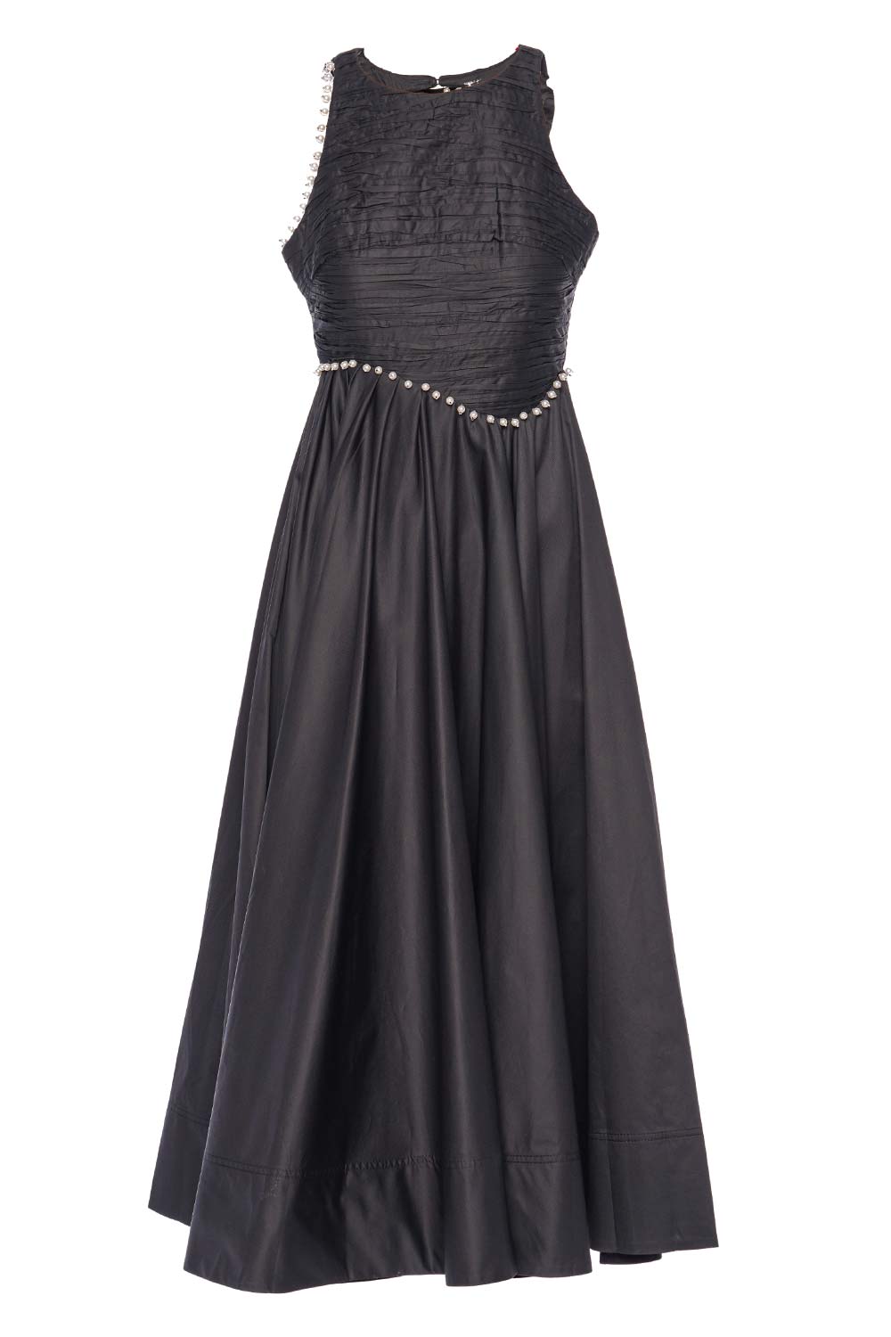 Aje. Florence Pearl Trim Midi Dress