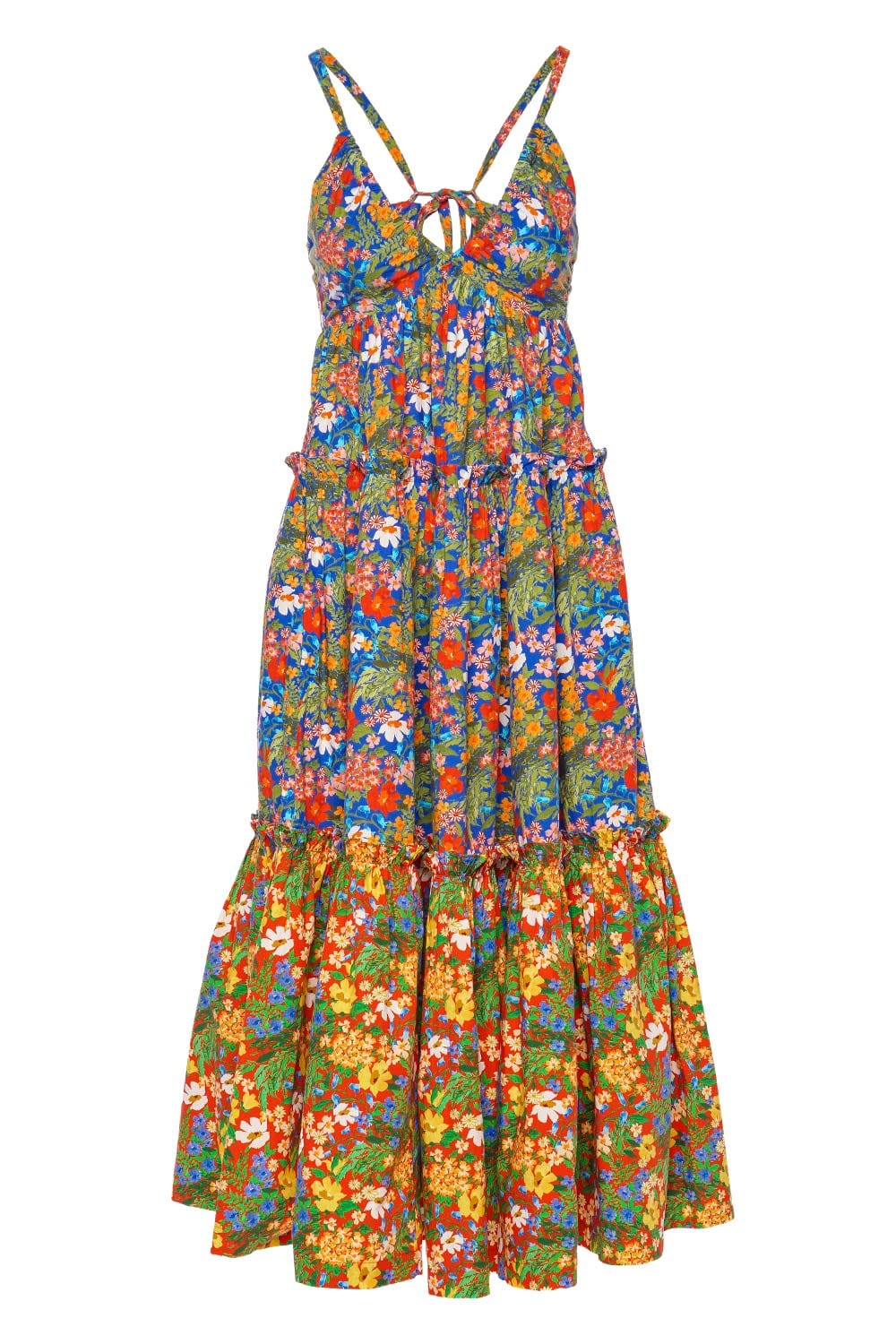 Cara Cara Shayna Wild Garden Cotton Midi Dress