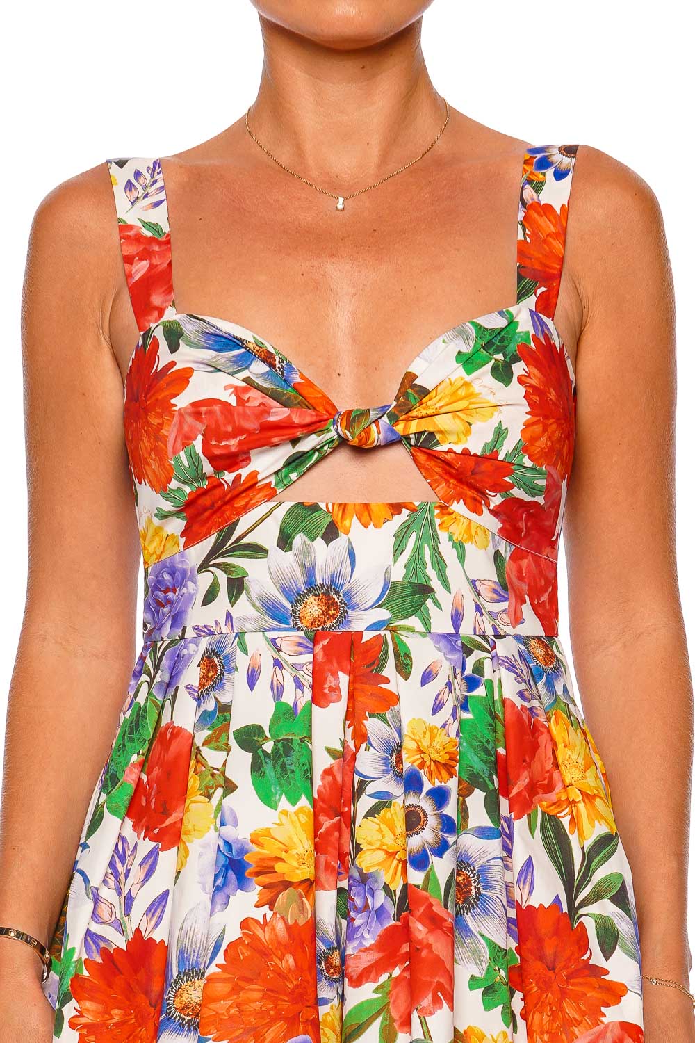 Cara Cara Lauren Egret Blossom Mini Dress