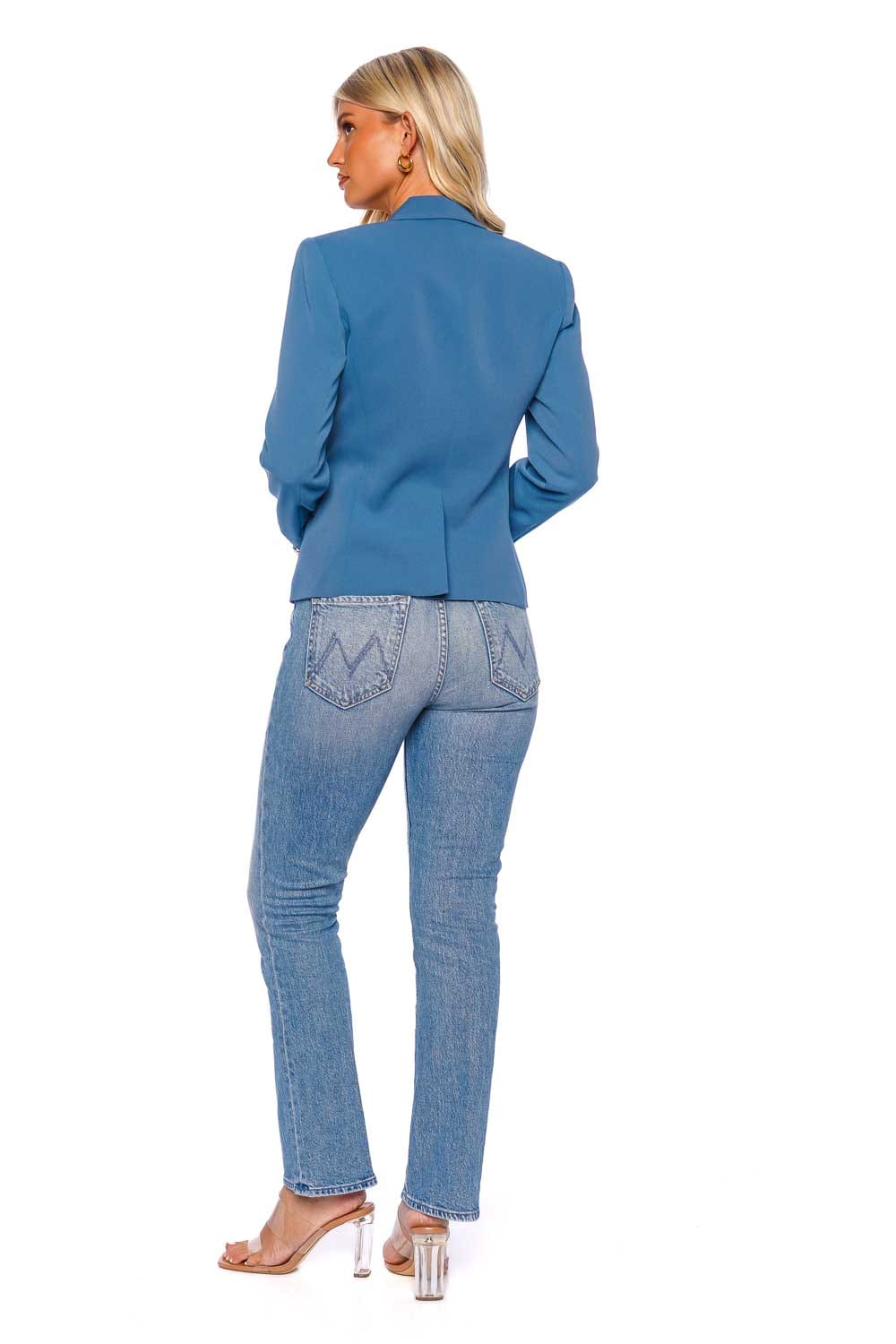 Veronica Beard Gail Lagoon Blue Dickey Jacket