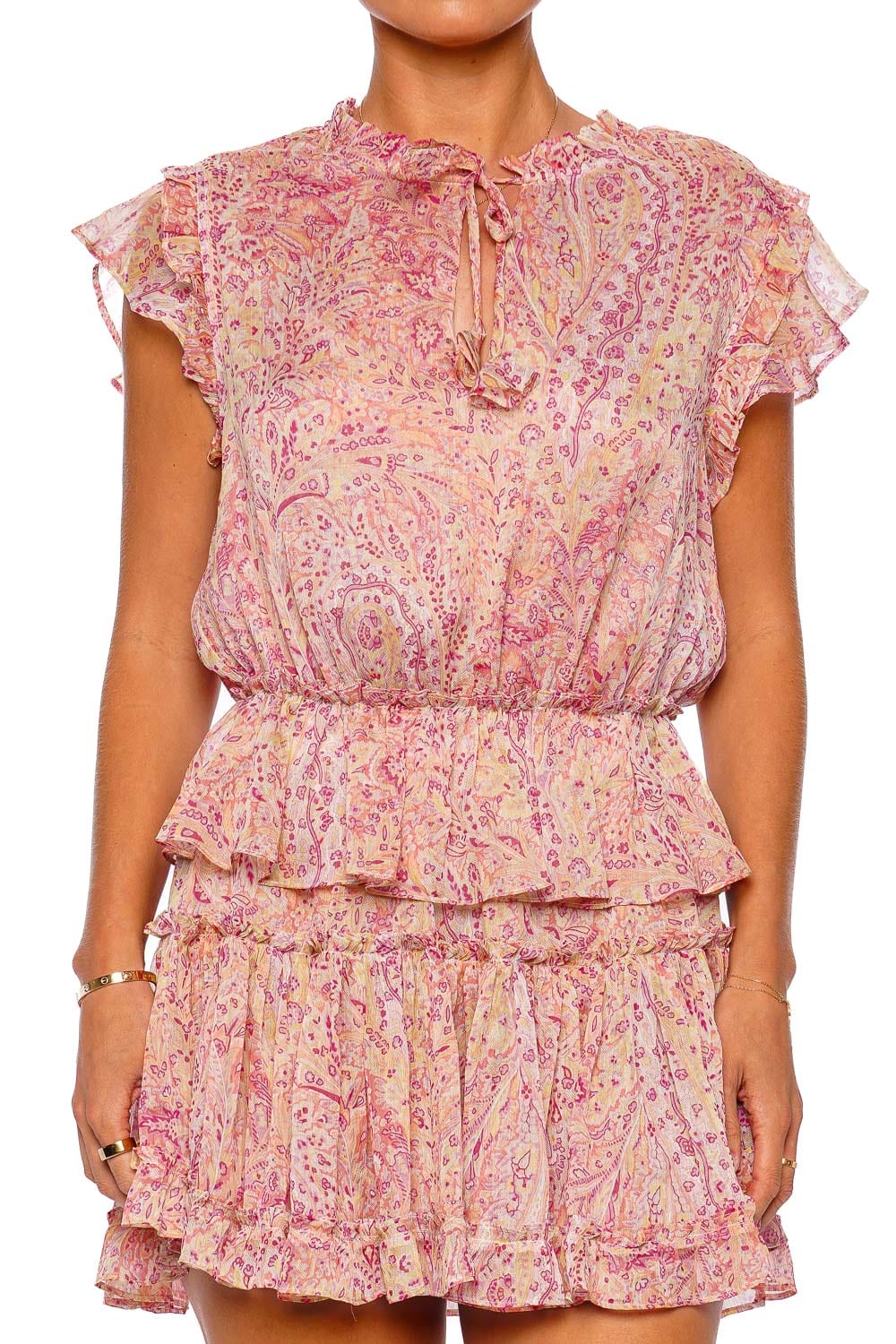 MISA LOS ANGELES Lilian Puglia Paisley Mini Dress