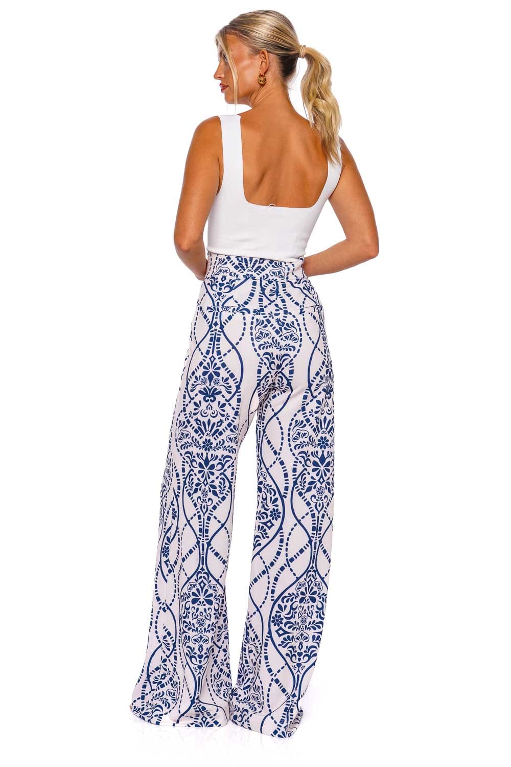 Andres Otalora Nectar Printed Wide Leg Pants