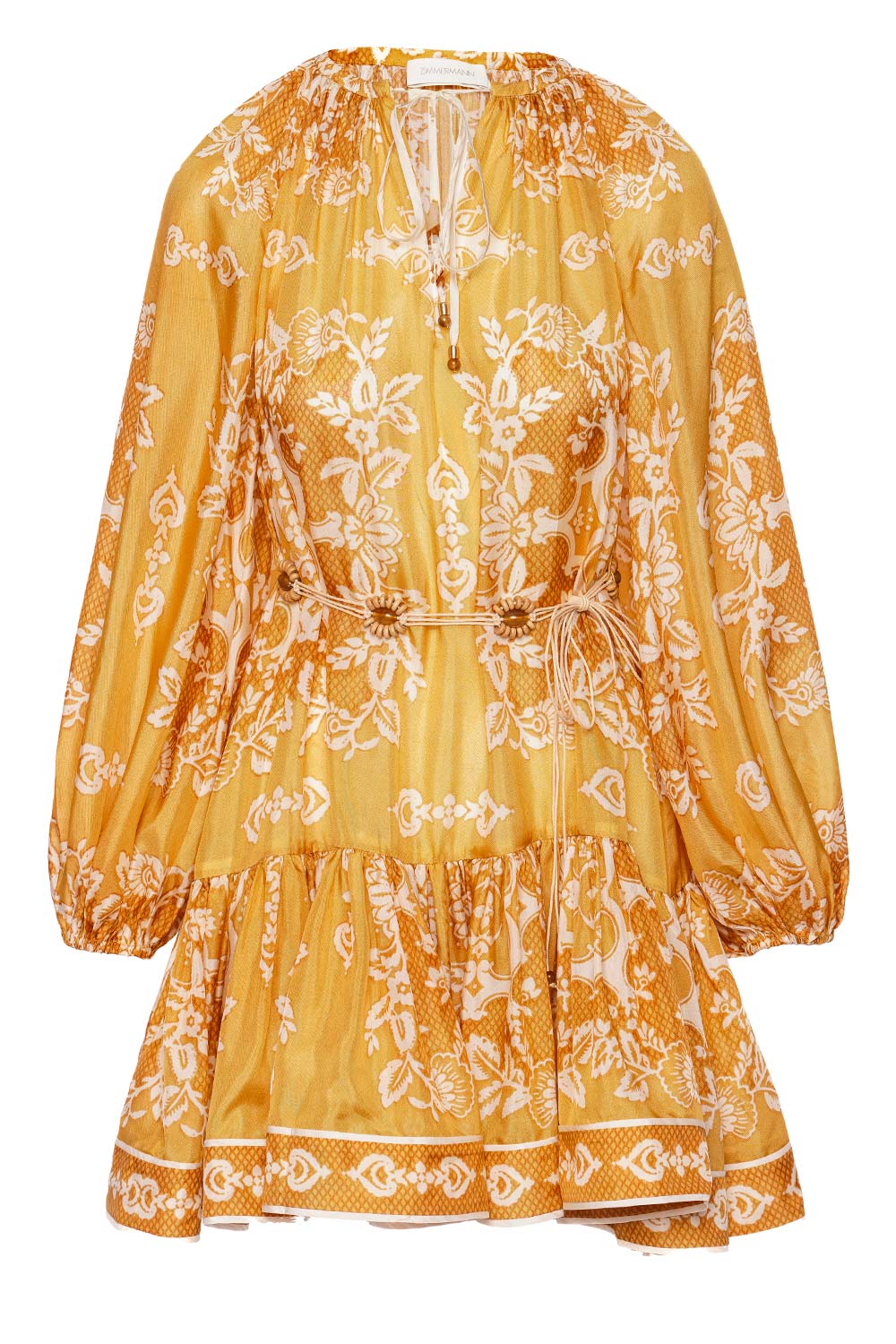 ZIMMERMANN Raie Tiered Billow Mini Dress