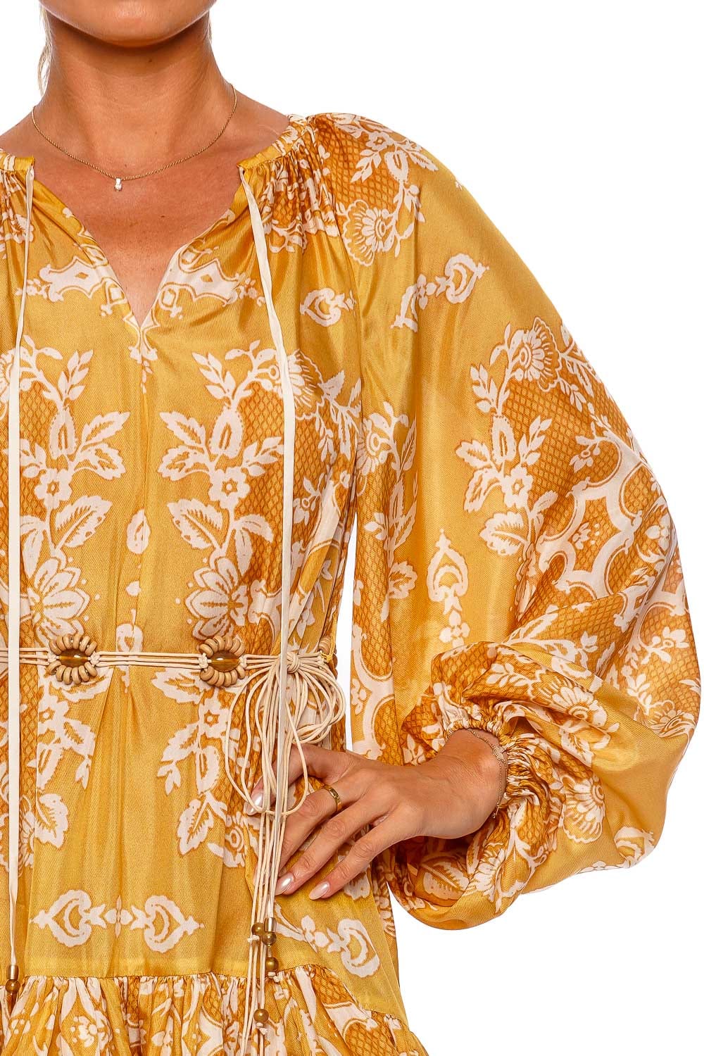 ZIMMERMANN Raie Tiered Billow Mini Dress