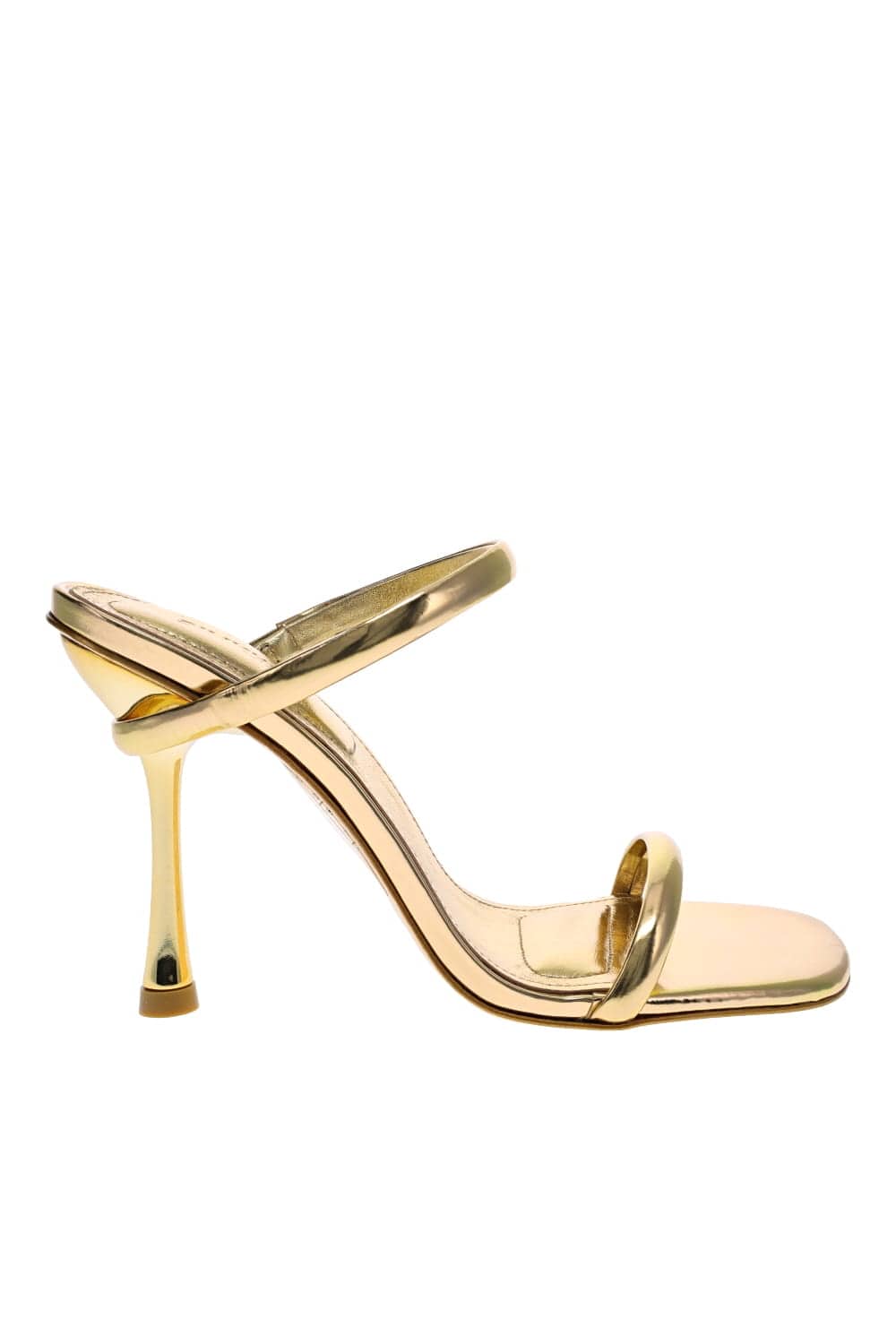 Jonathan Simkhai Siren Metallic Leather Bombe Strap Heels
