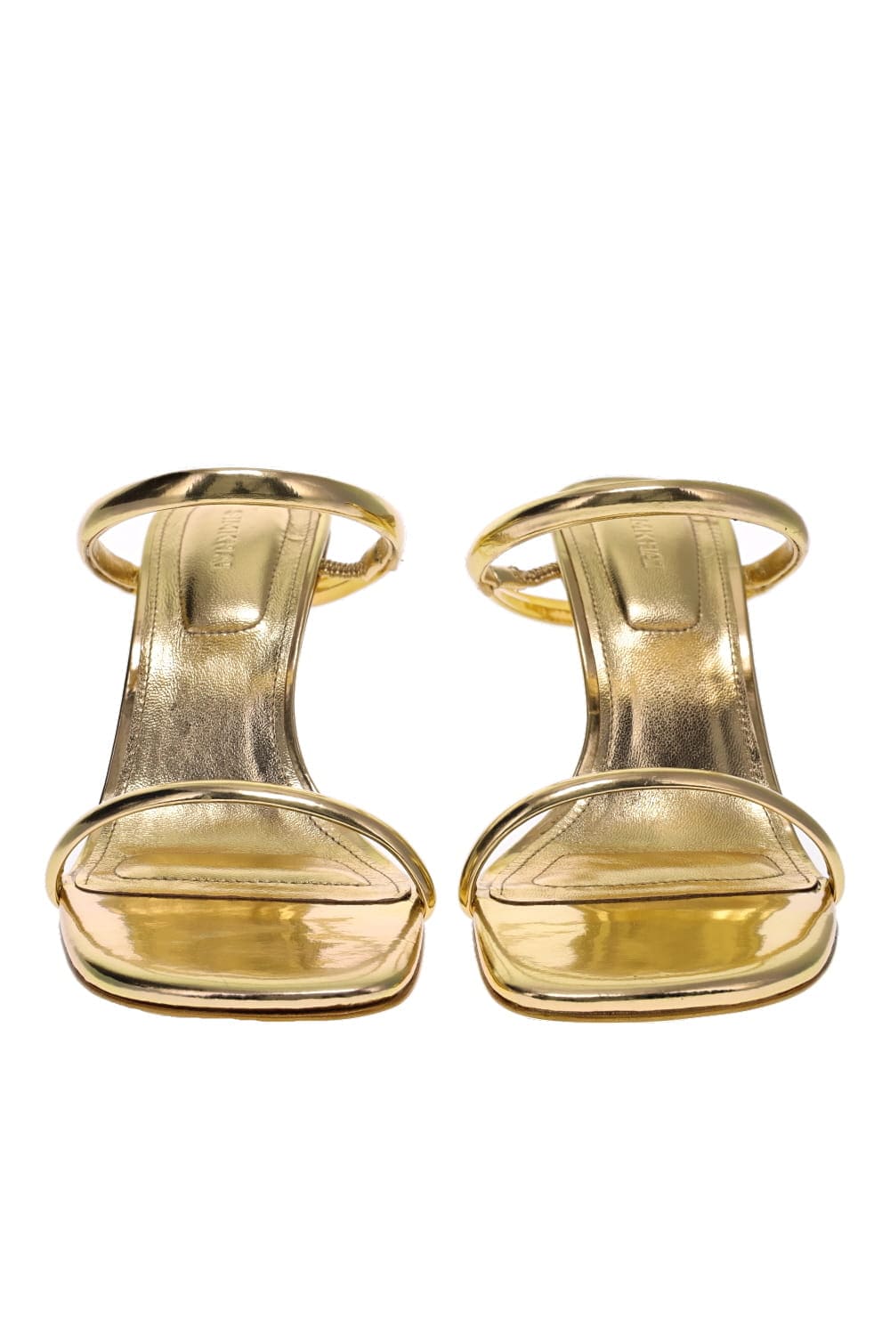 Jonathan Simkhai Siren Metallic Leather Bombe Strap Heels