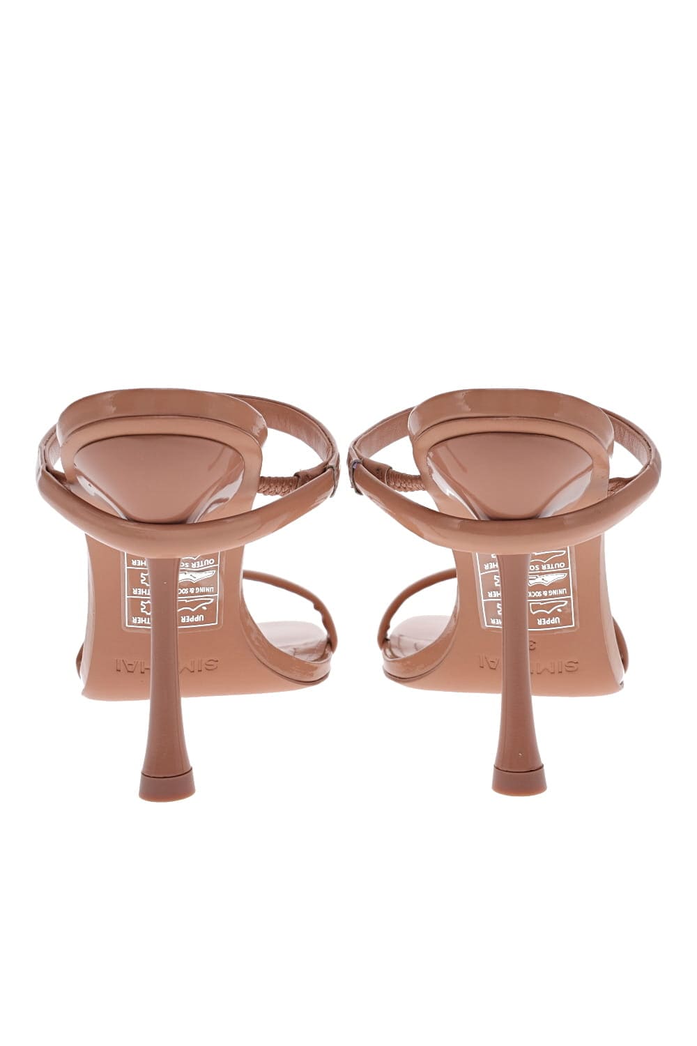 Jonathan Simkhai Siren Blush Leather Bombe Strap Heels
