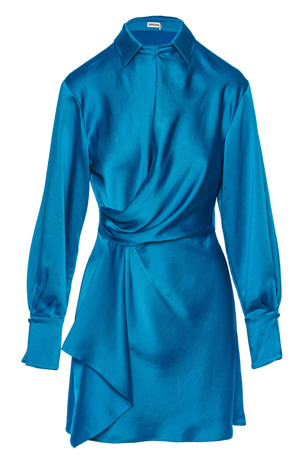 Jonathan Simkhai Talit Draped Front Mini Dress