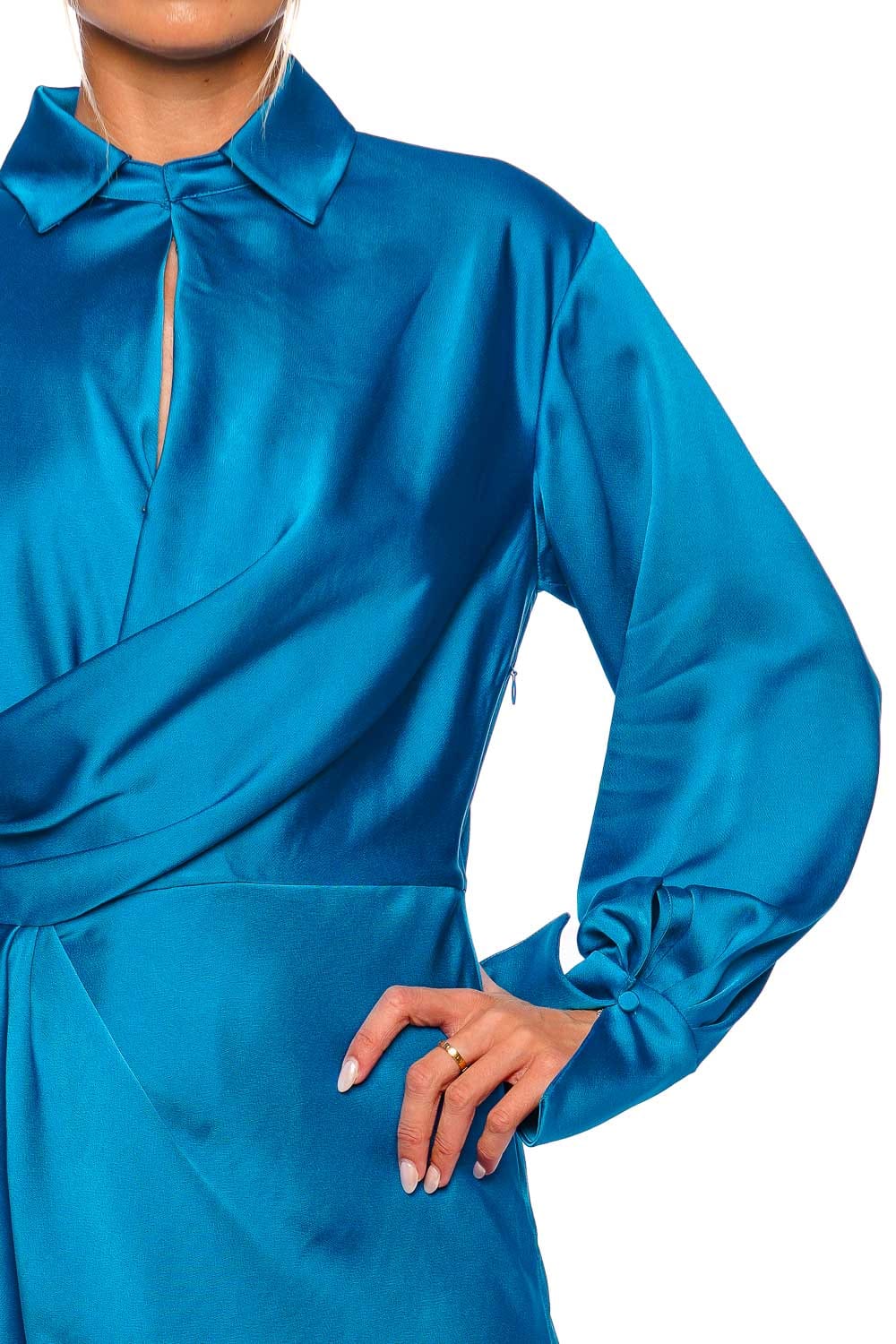 Jonathan Simkhai Talit Draped Front Mini Dress
