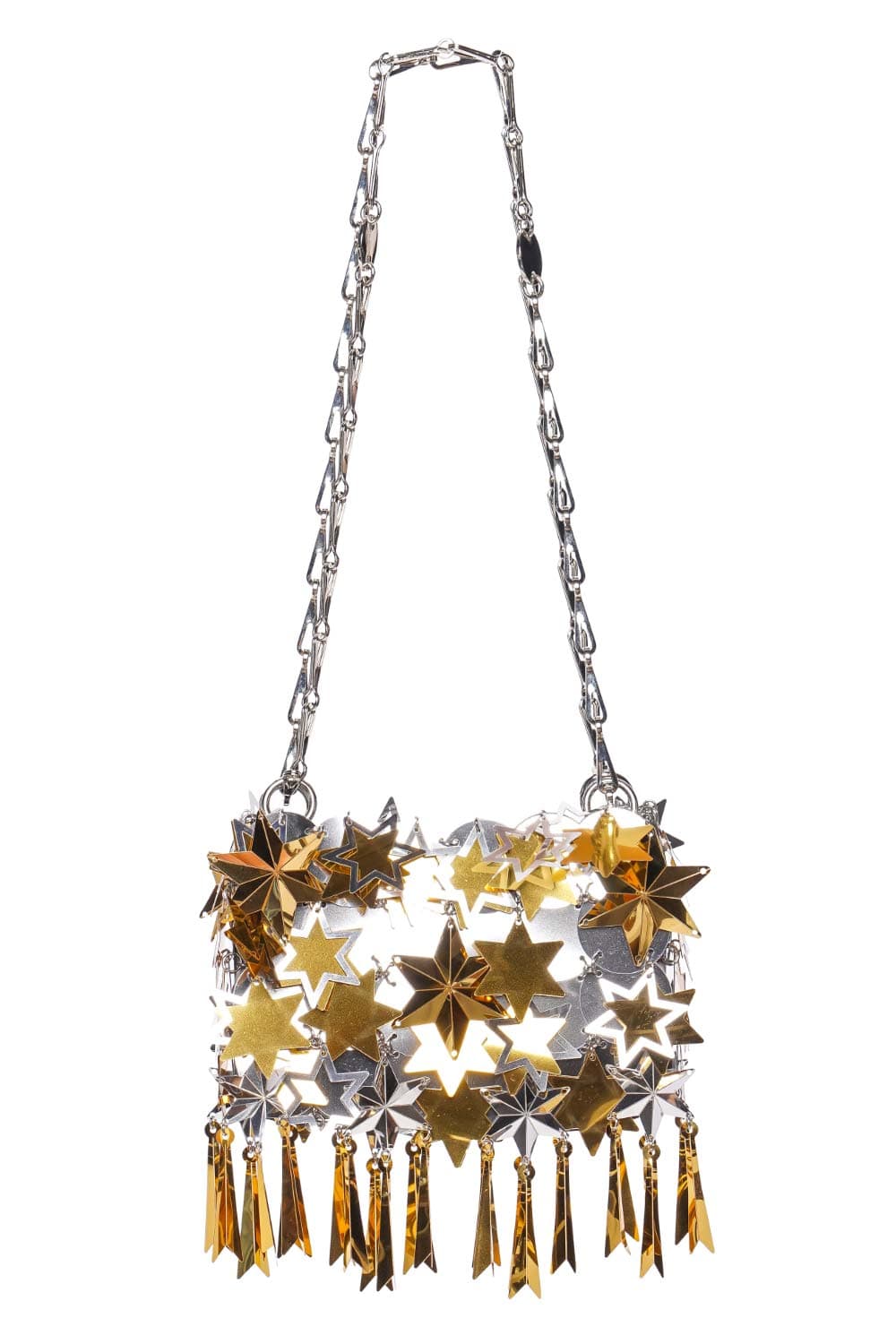 Paco Rabanne Sparkle Nano Silver & Gold Embellished Shoulder Bag
