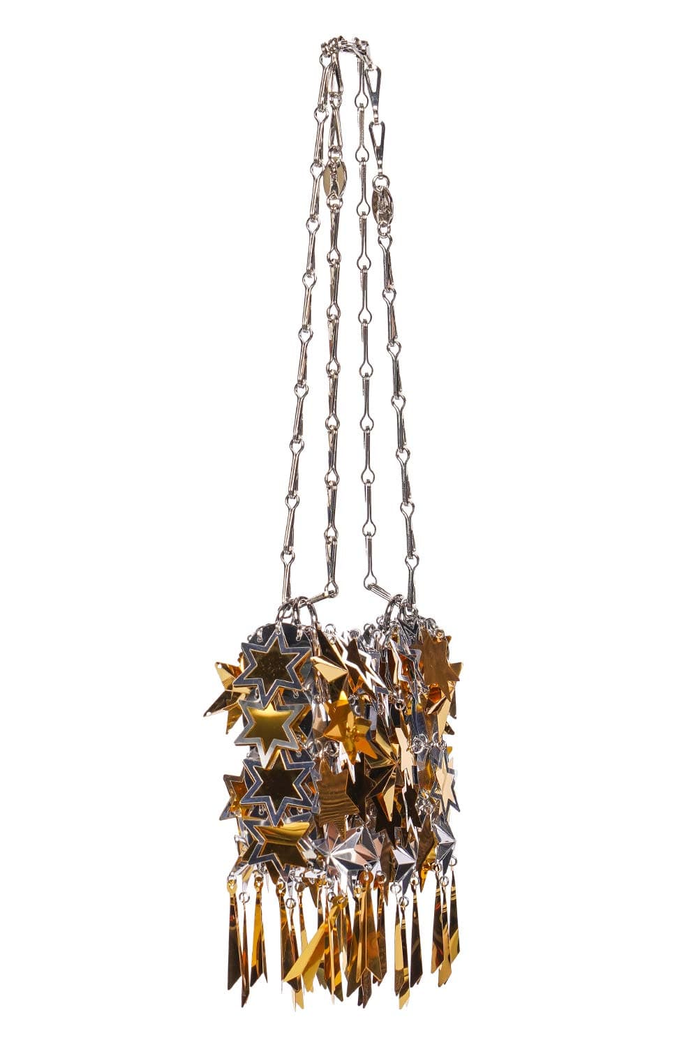 Paco Rabanne Sparkle Nano Silver & Gold Embellished Shoulder Bag