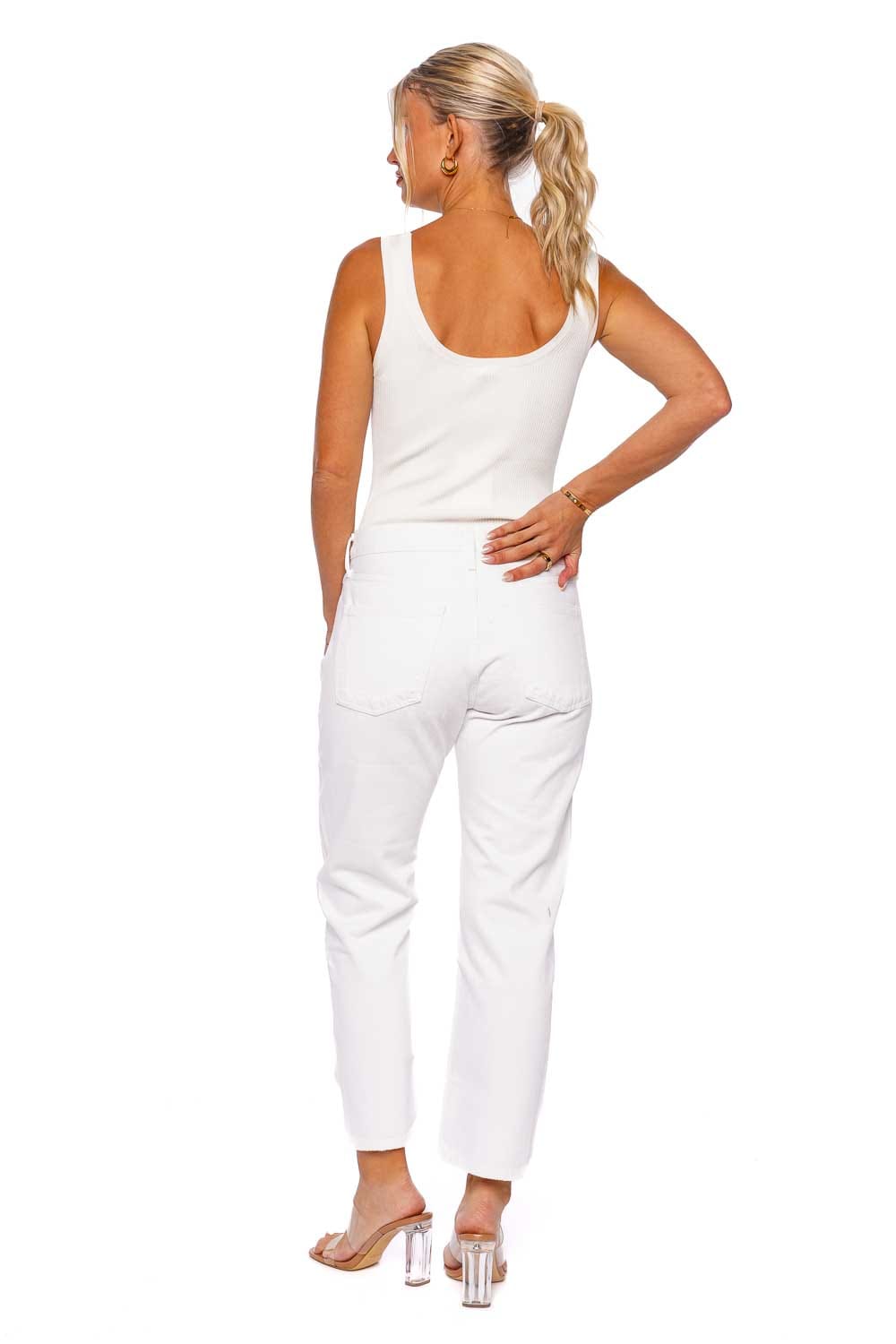 AGOLDE Parker Milkshake Straight Leg Jeans