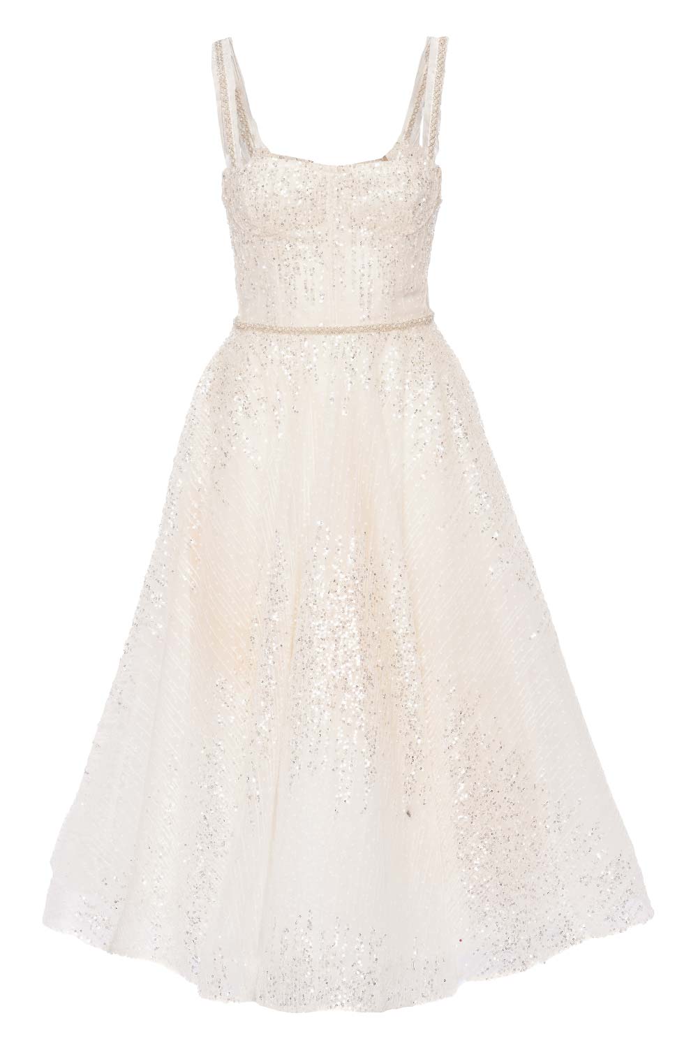 Bronx and Banco Mademoiselle Embellished Bridal Midi Dress