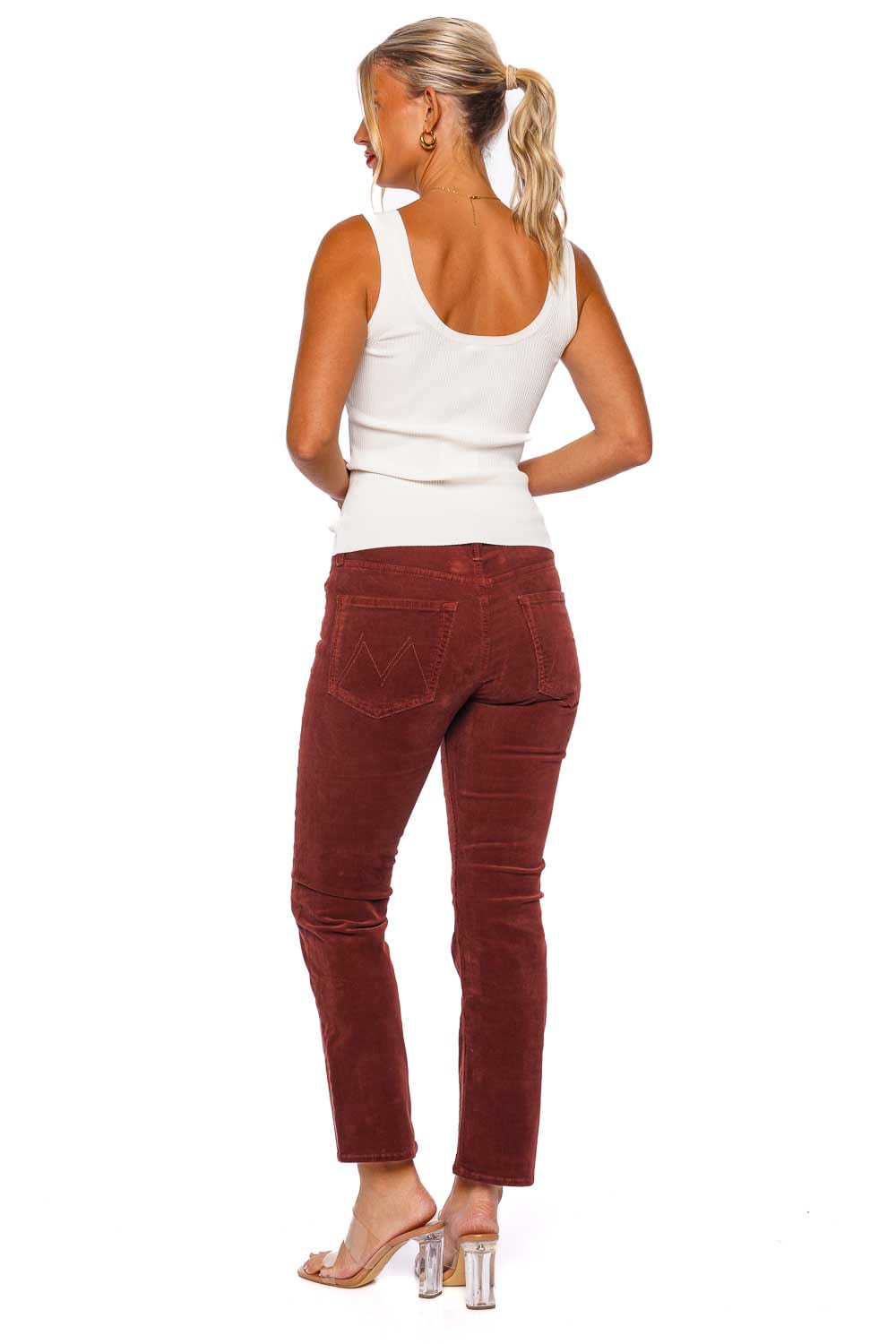 MOTHER Denim The Mid Rise Rider Ankle Rum Russian Jeans