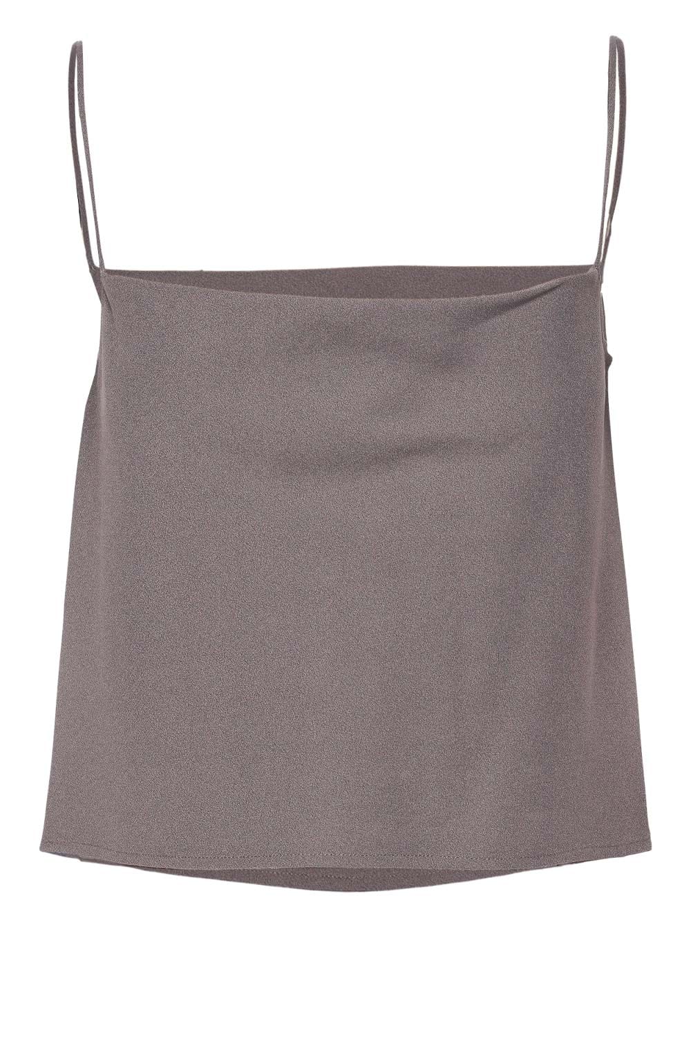 LAPOINTE Steel Pebble Crepe Bias Cami
