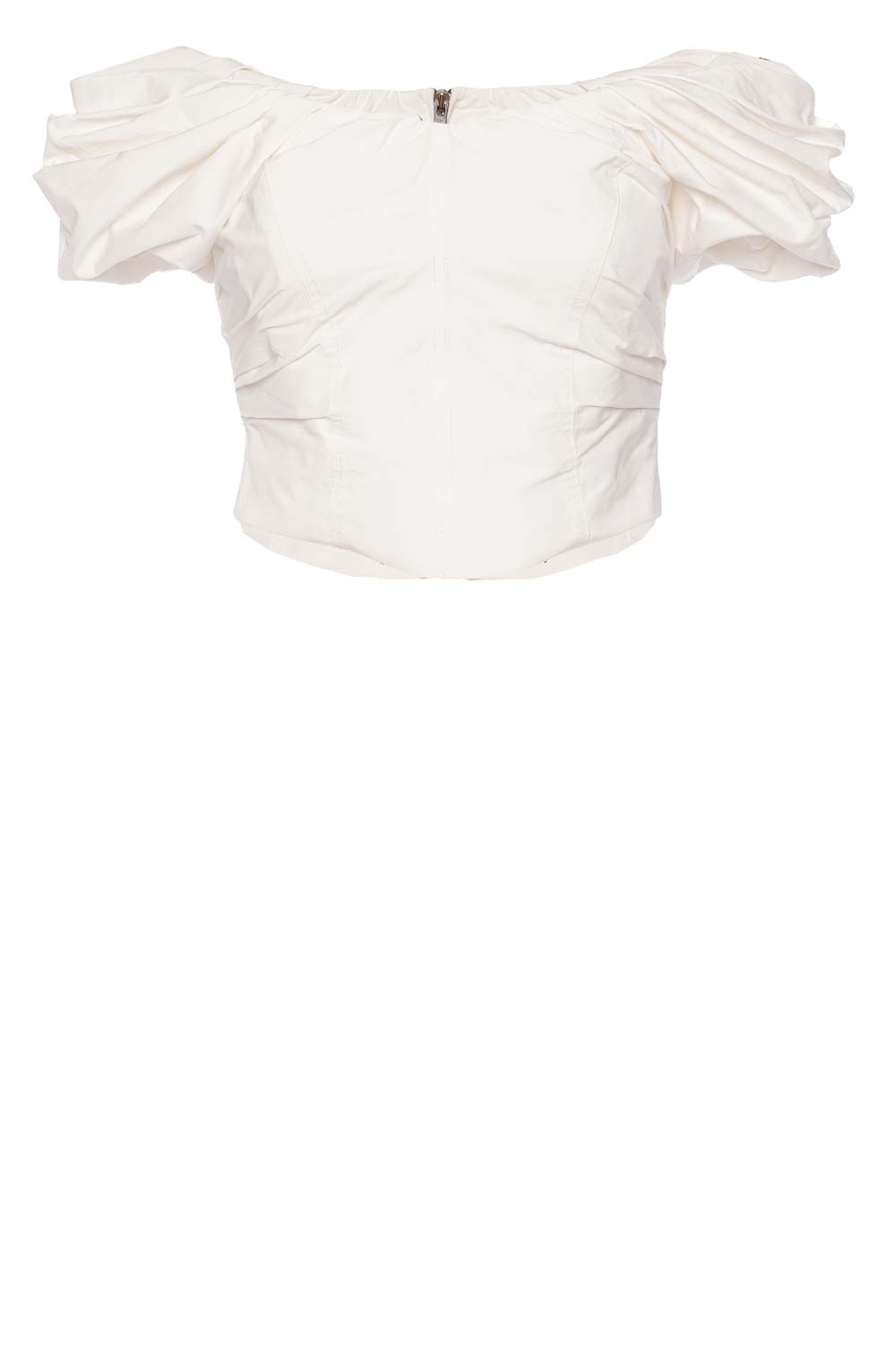 A.L.C. Nora White Off Shoulder Bustier Top