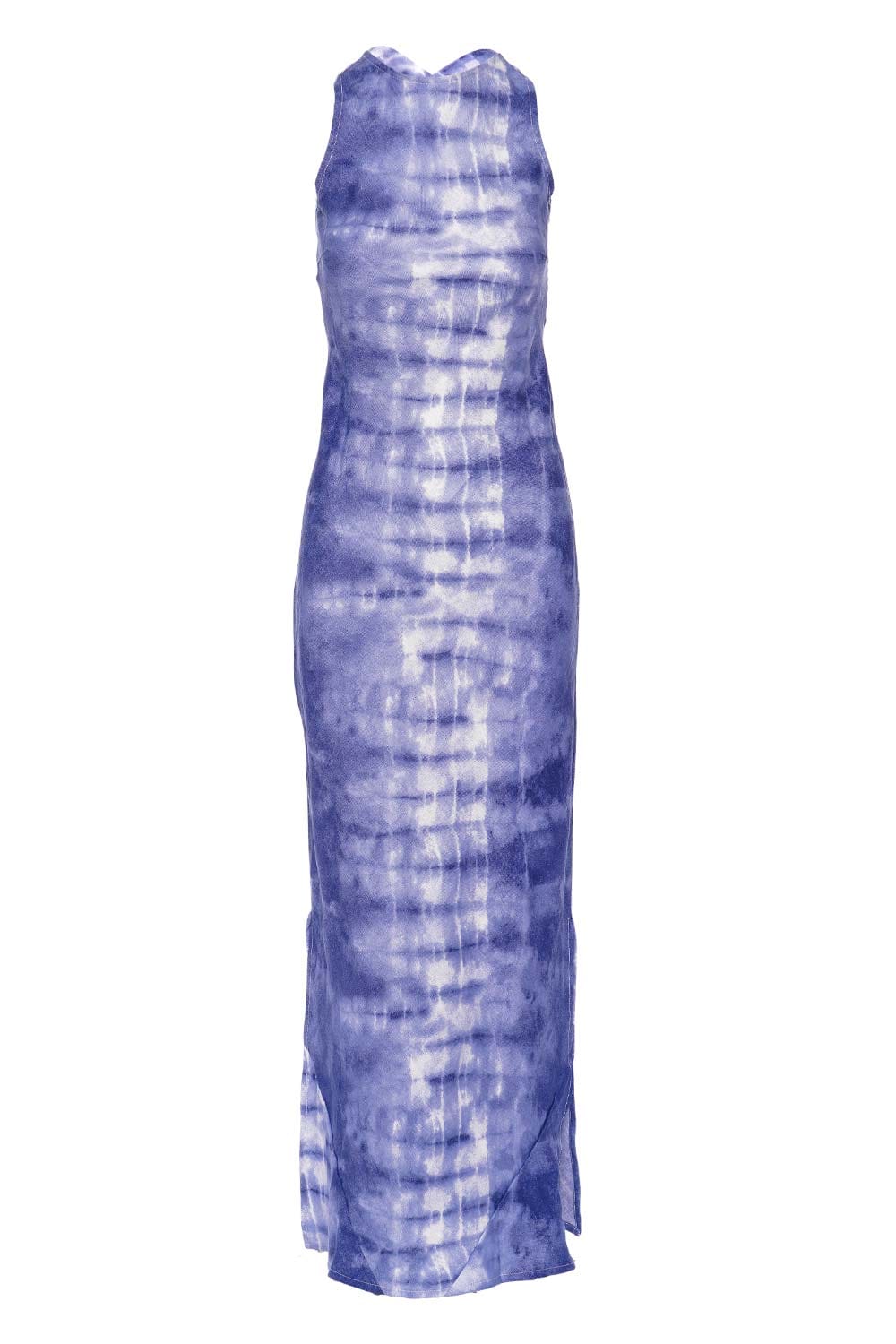 Faithfull The Brand Lobo Slate Tie Dyed Linen Maxi Dress
