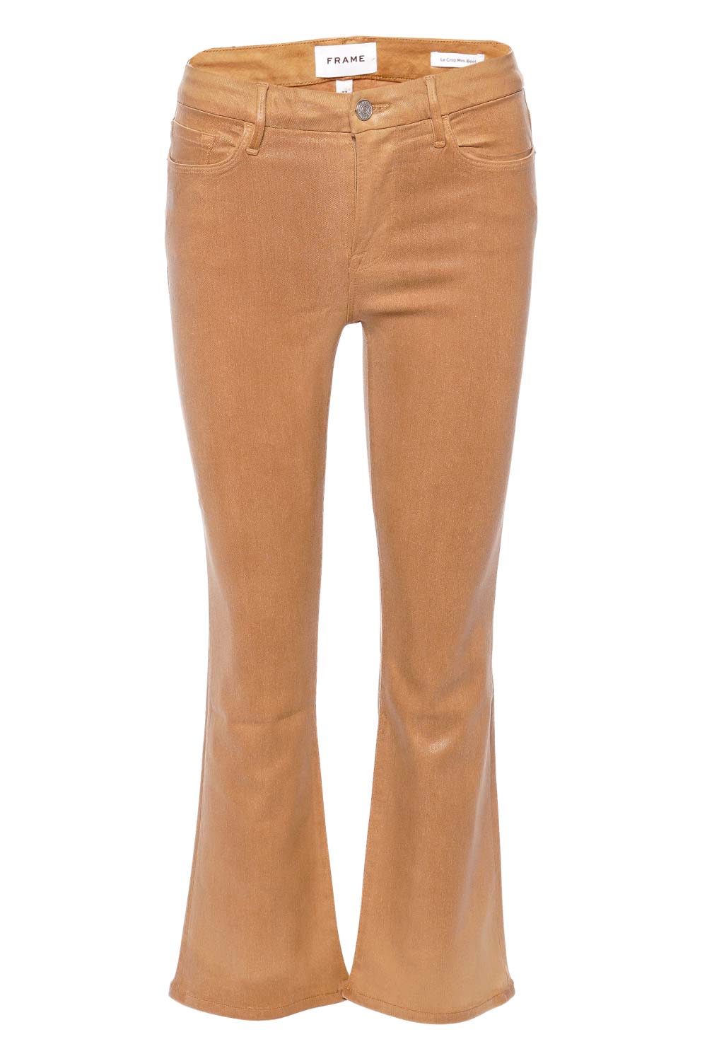 FRAME Le Crop Mini Bootcut Coated Jeans