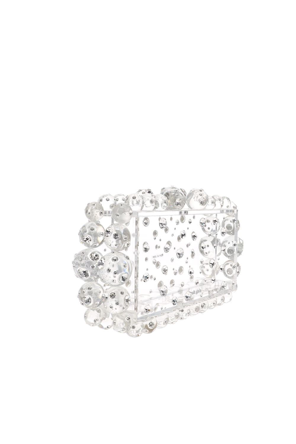 Cult Gaia Eos Clear Beaded Box Clutch