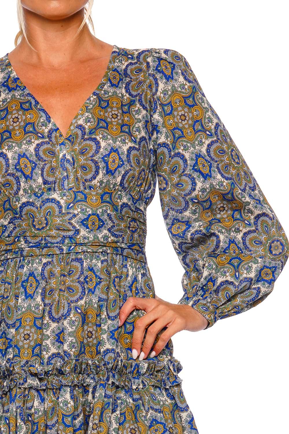 Cara Cara Harper Scarf Medallion Mini Dress