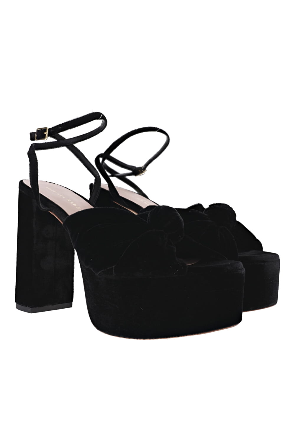 Loeffler Randall ROZ KNOT PLATFORM ROZ-VL-BLACK Black