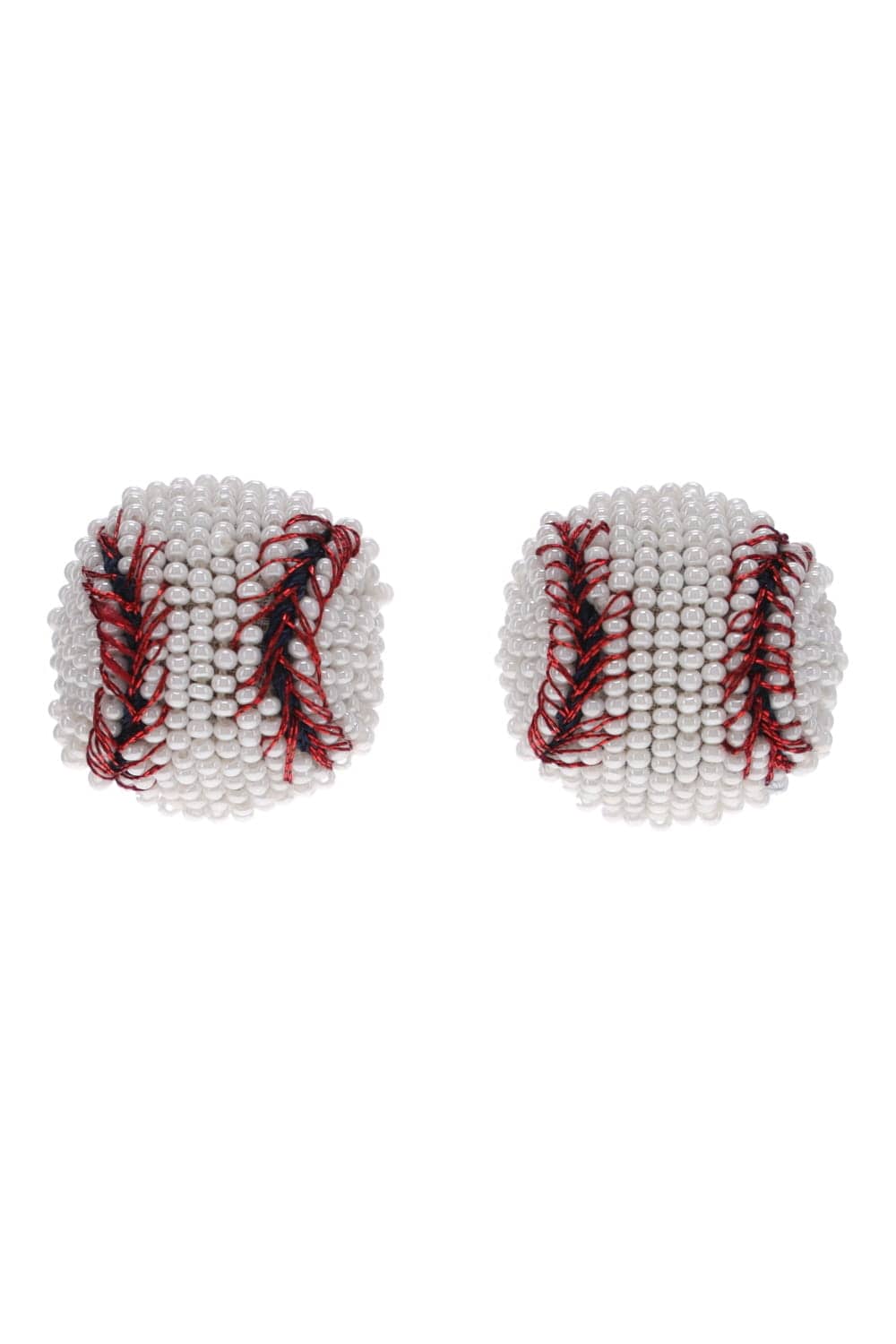 Mignonne Gavigan Baseball Beaded Stud Earrings