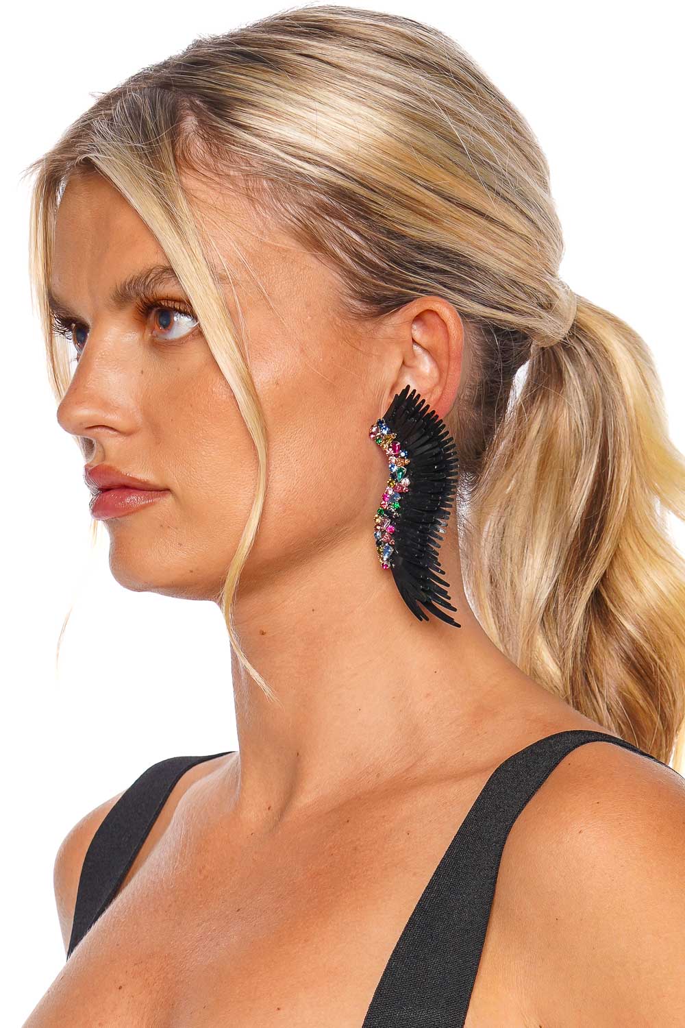Mignonne Gavigan Mega Madeline Earrings E275-XH102 BLACK MULTI