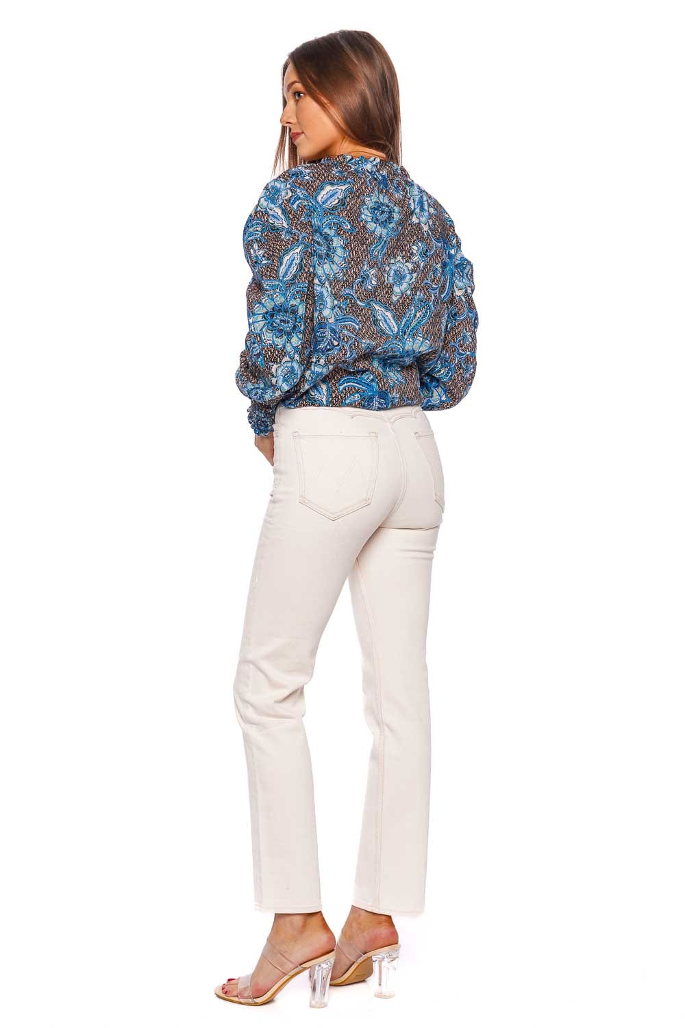 MOTHER Denim The Buckle Bunny Rider Act Natural Ankle Jean