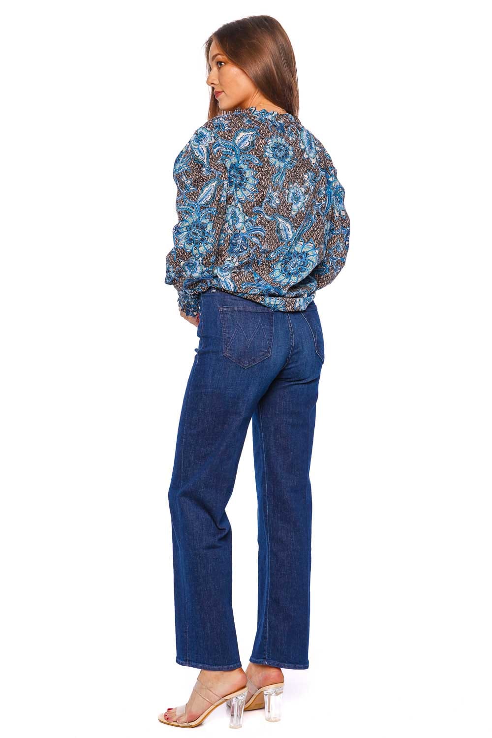 MOTHER Denim The Rambler Animal Instinct Zip Ankle Jean