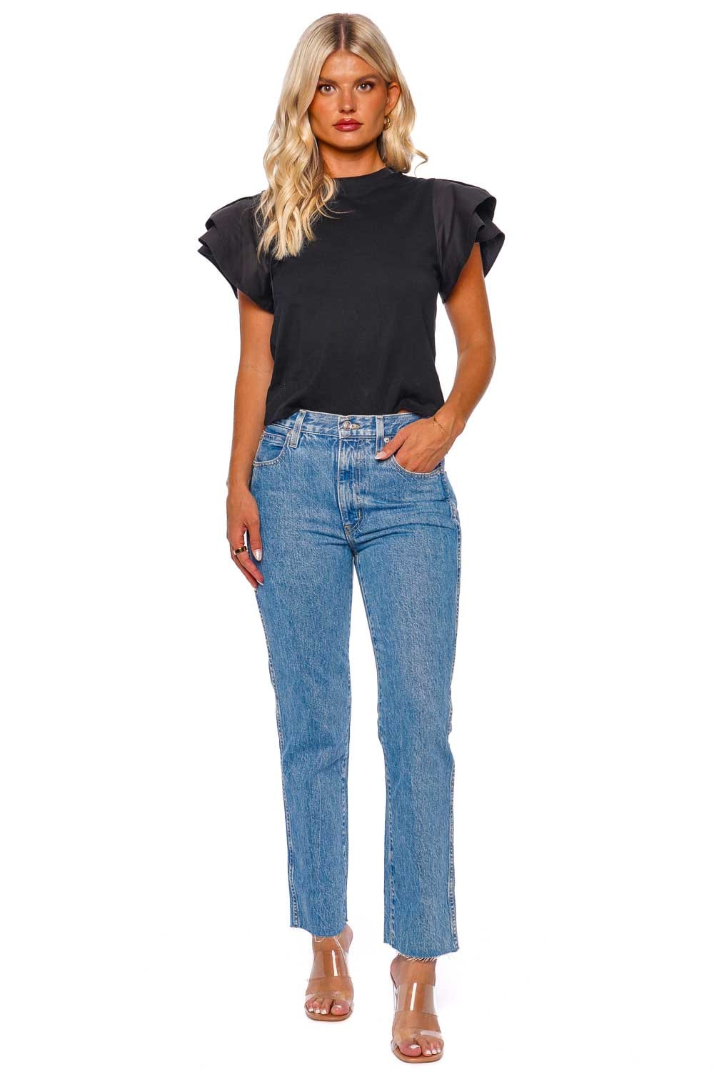SLVRLAKE Hero Pacific Frayed Ankle Length Jeans