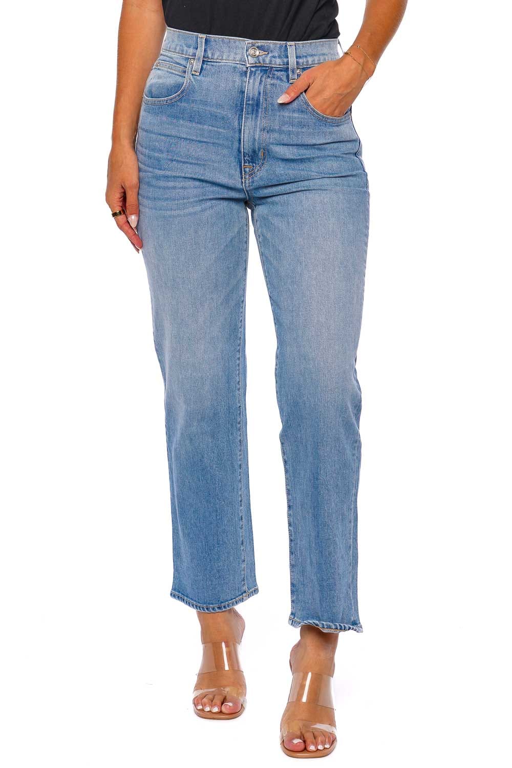 SLVRLAKE London Crop Straight Leg Jeans