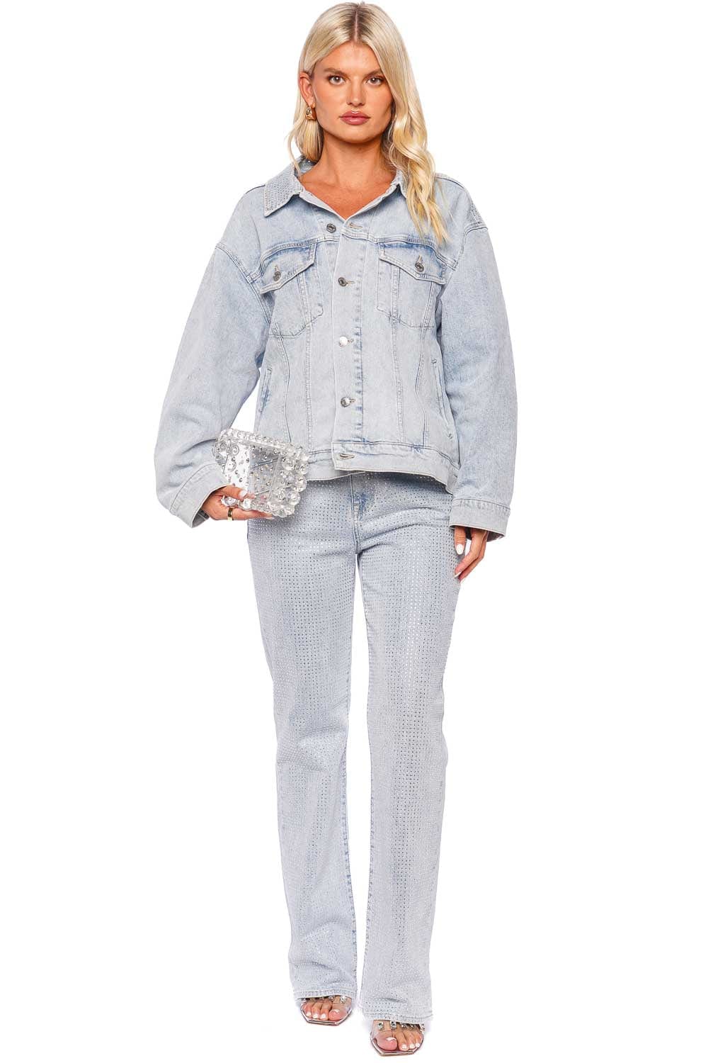 SIMKHAI LAMBERT DENIM JACKET 623-6053-DM-IND INDIGO
