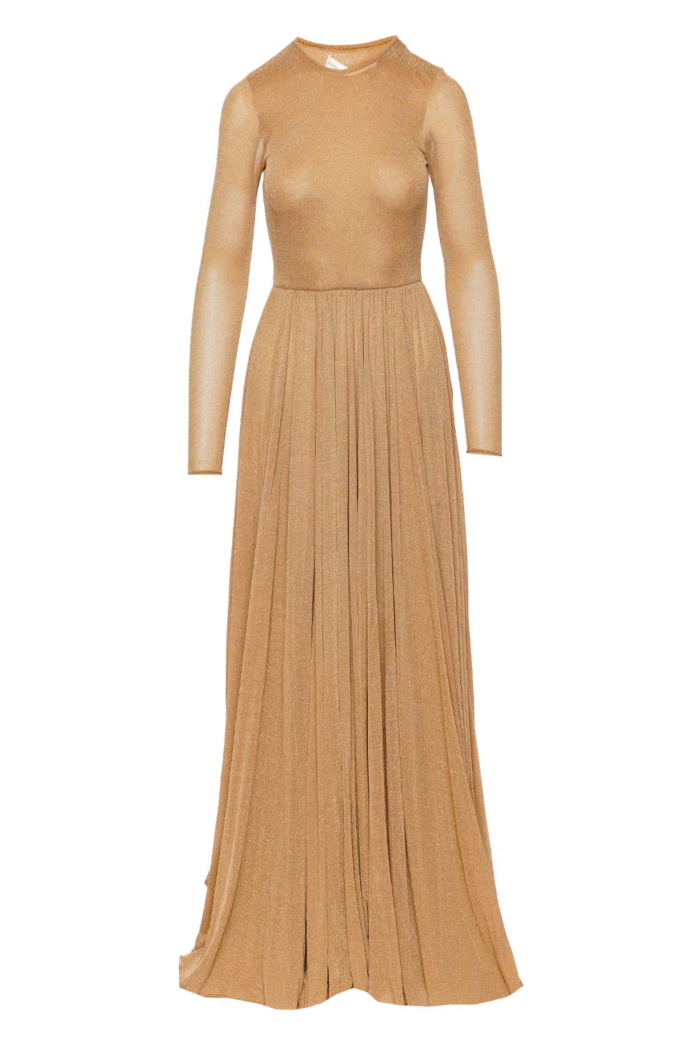 ZIMMERMANN Lyrical Gold Lurex Long Sleeve Gown
