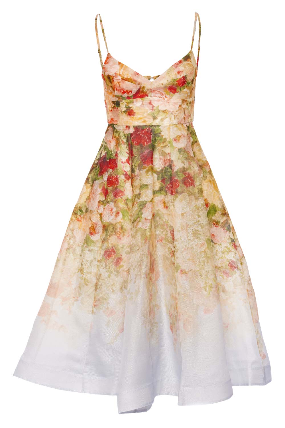 ZIMMERMANN Luminosity Rose Garden Picnic Midi Dress