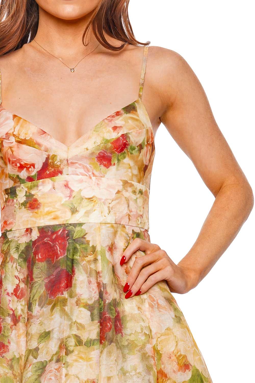 ZIMMERMANN Luminosity Rose Garden Picnic Midi Dress