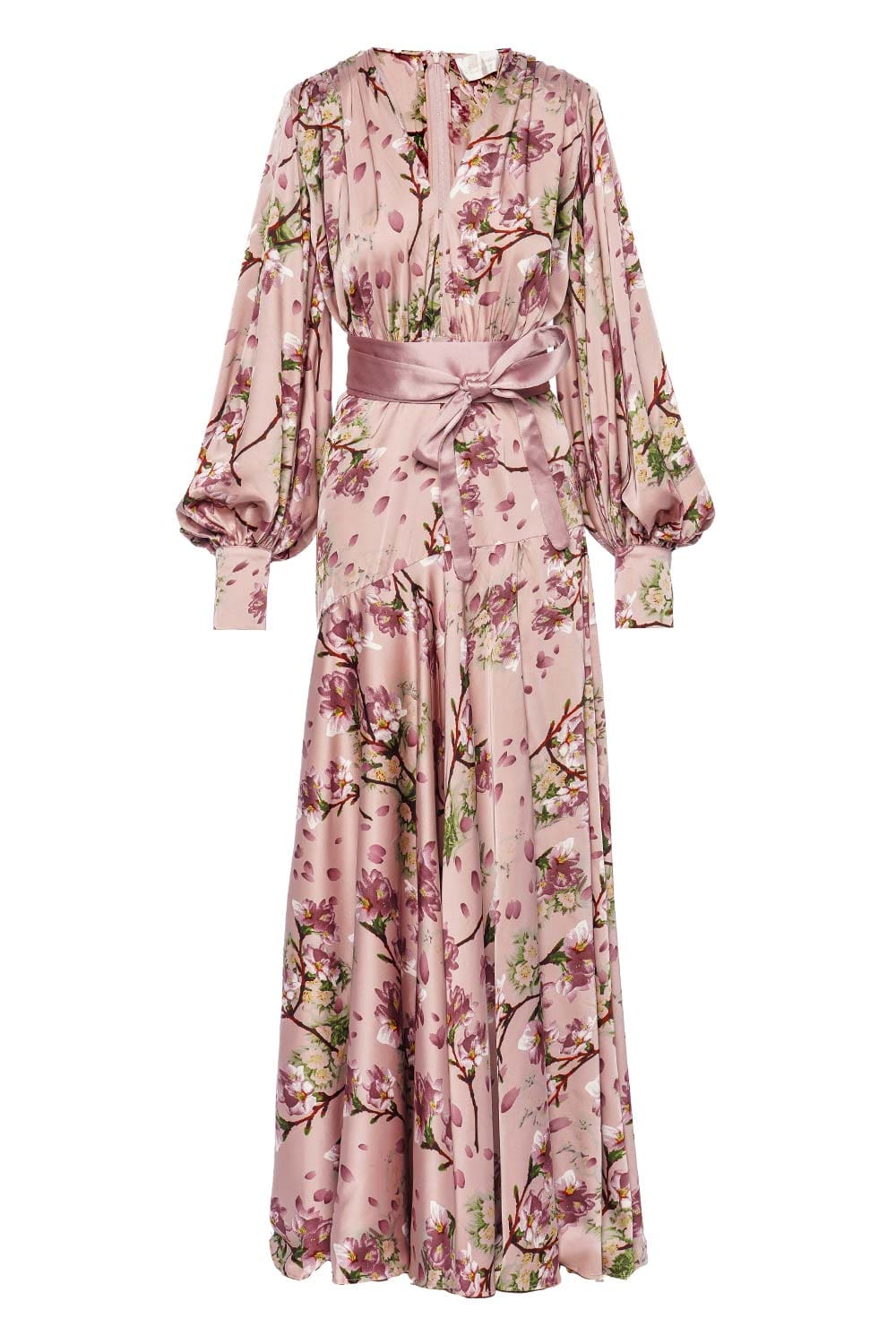 Bronx and Banco Carmen Sakura Floral Satin Gown
