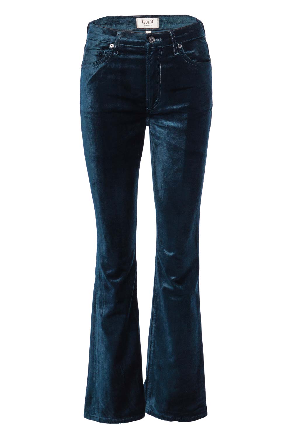 AGOLDE Nico Blizzard Velvet Boot Cut Jeans