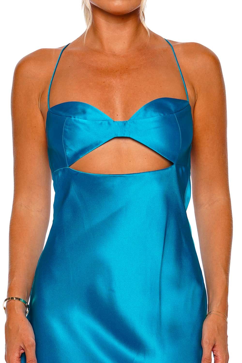 The Sei Lake Balconette Bias Silk Gown