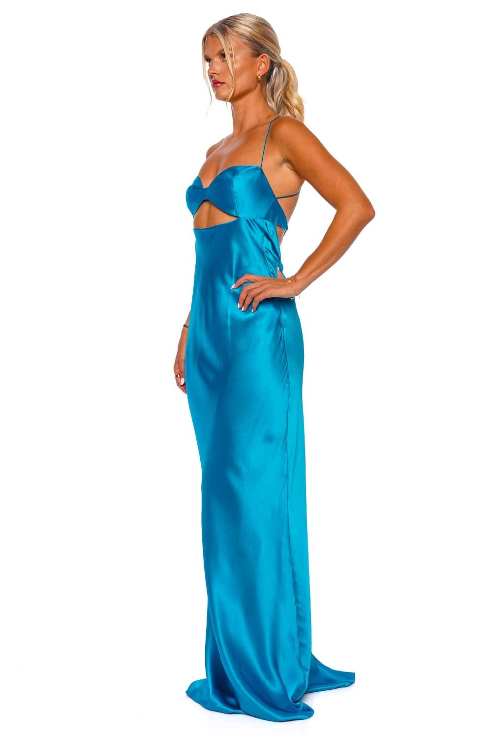 The Sei Lake Balconette Bias Silk Gown