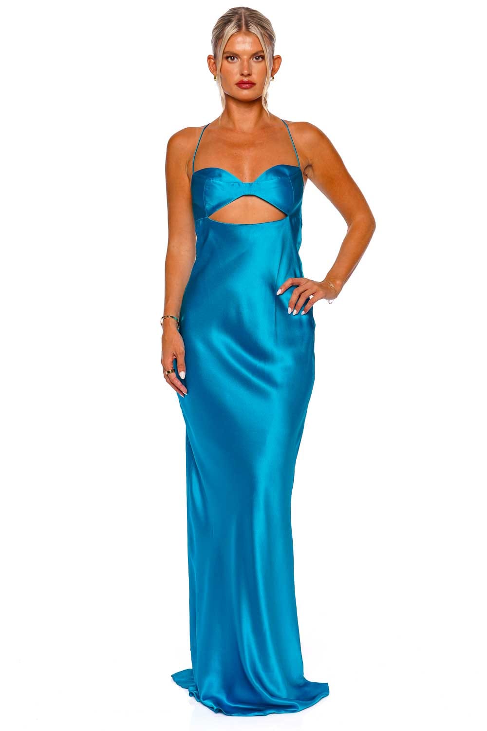 The Sei Lake Balconette Bias Silk Gown