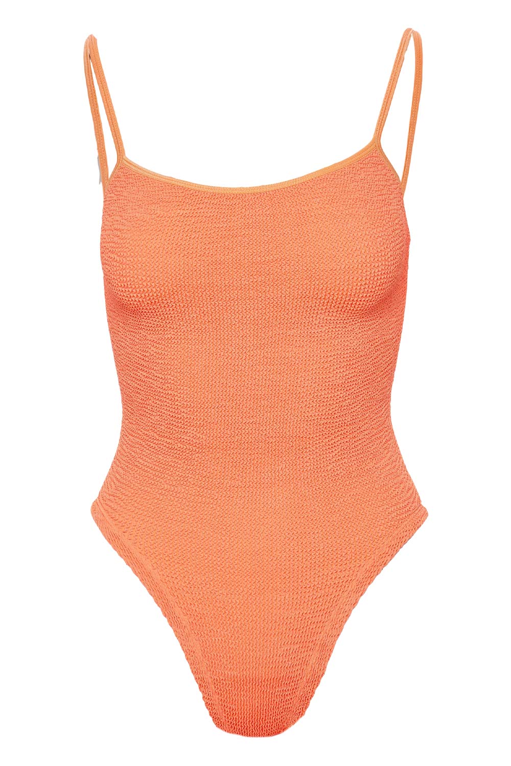 Hunza G Pamela Orange Crinkle One Piece