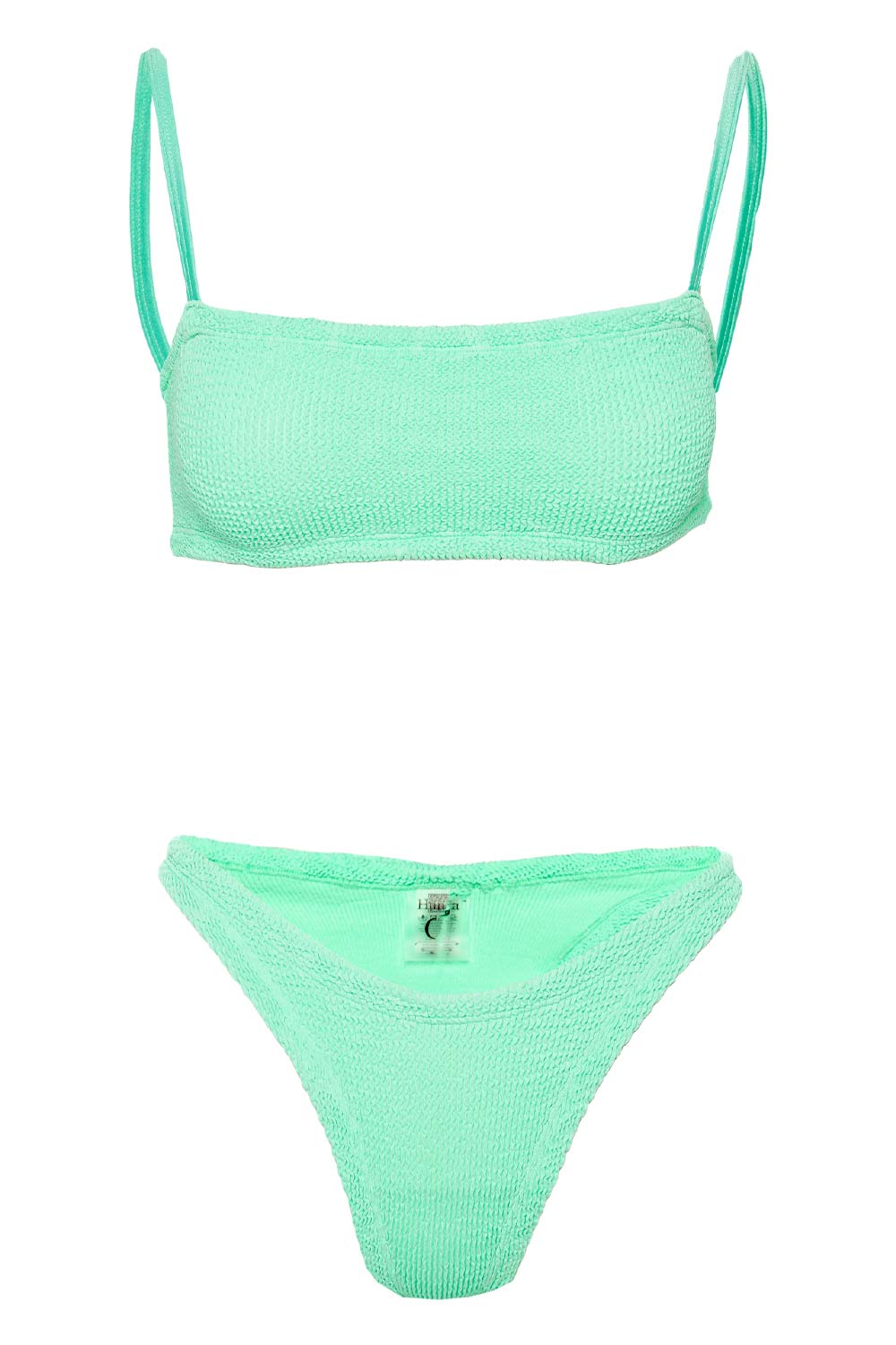 Hunza G Gigi Lime Crinkle Bikini